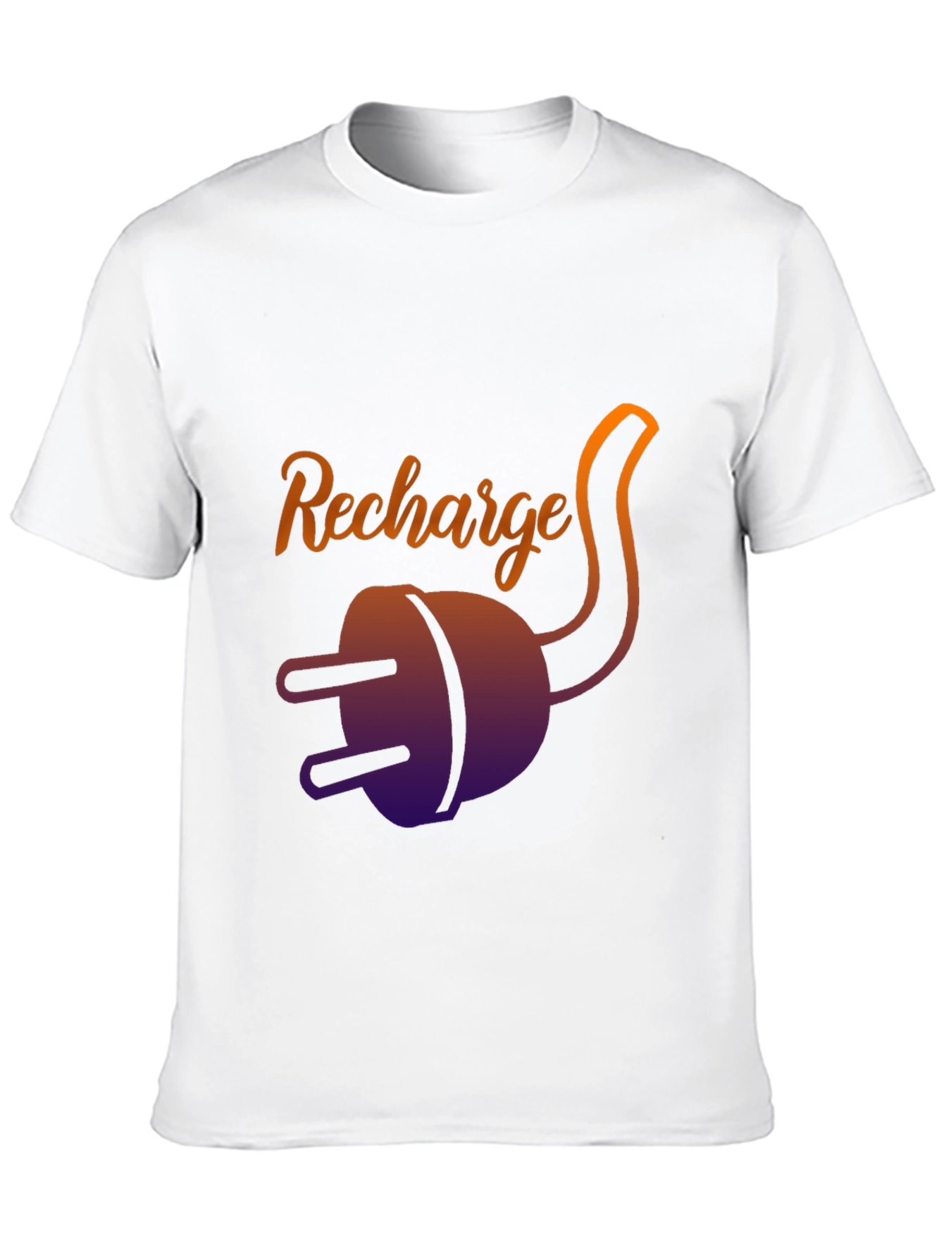 Recharge T-Shirt: Stylish Comfort in Black