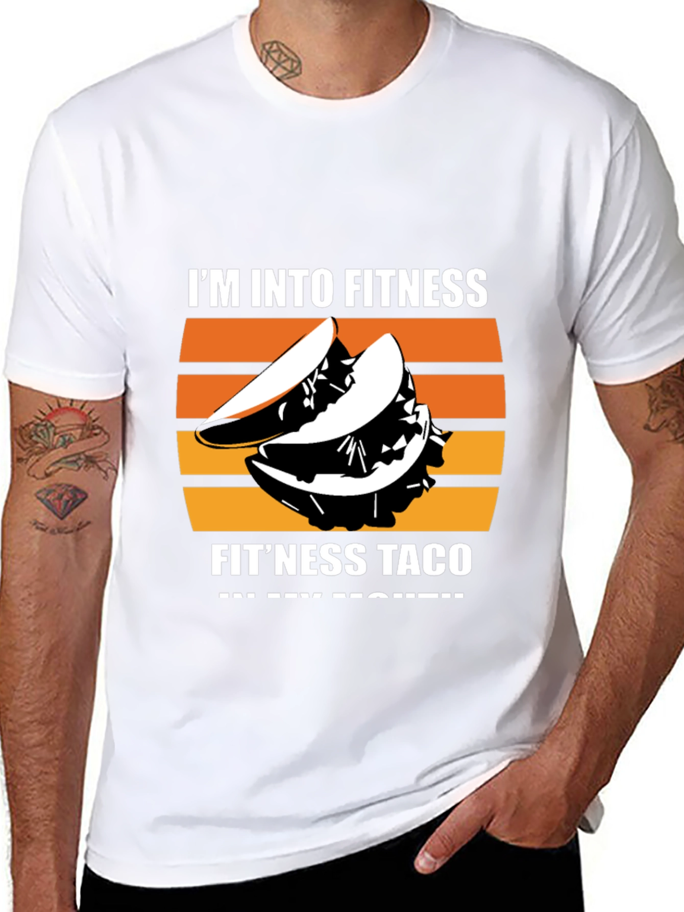 Fitness Taco Graphic Tee - Fun Novelty T-Shirt