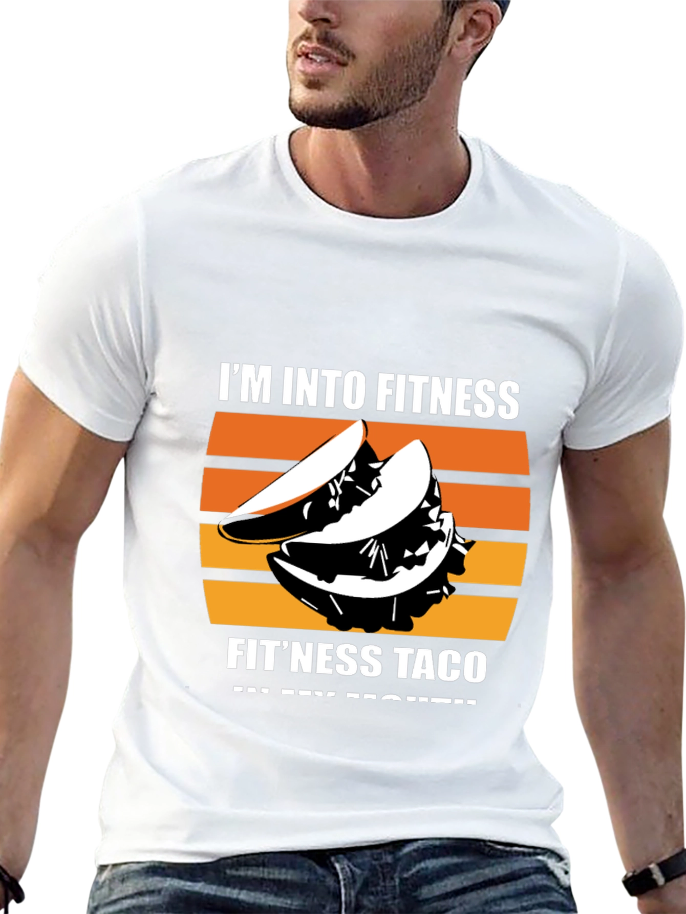 Fitness Taco Graphic Tee - Fun Novelty T-Shirt