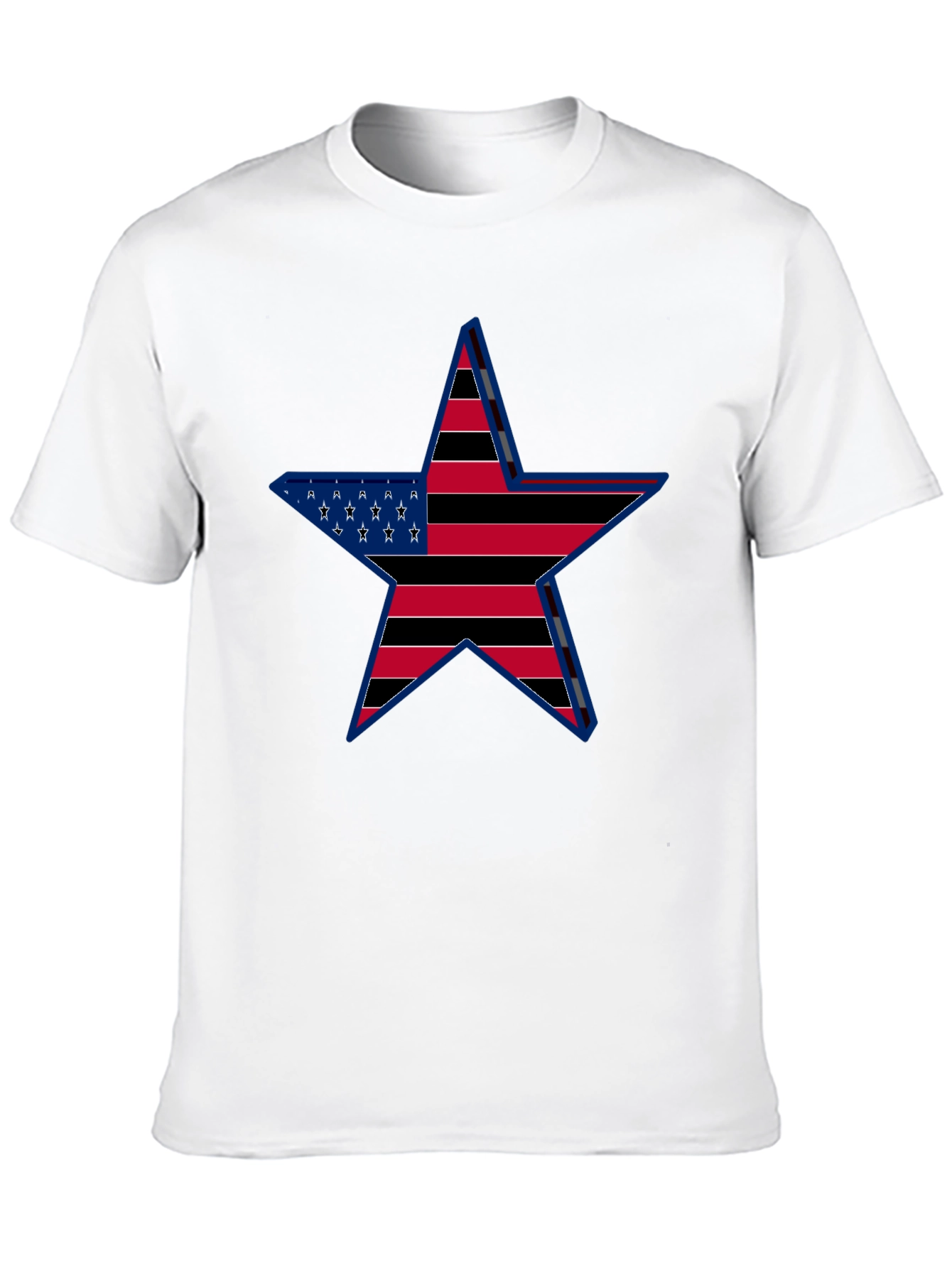 American Flag Star Graphic T-Shirt