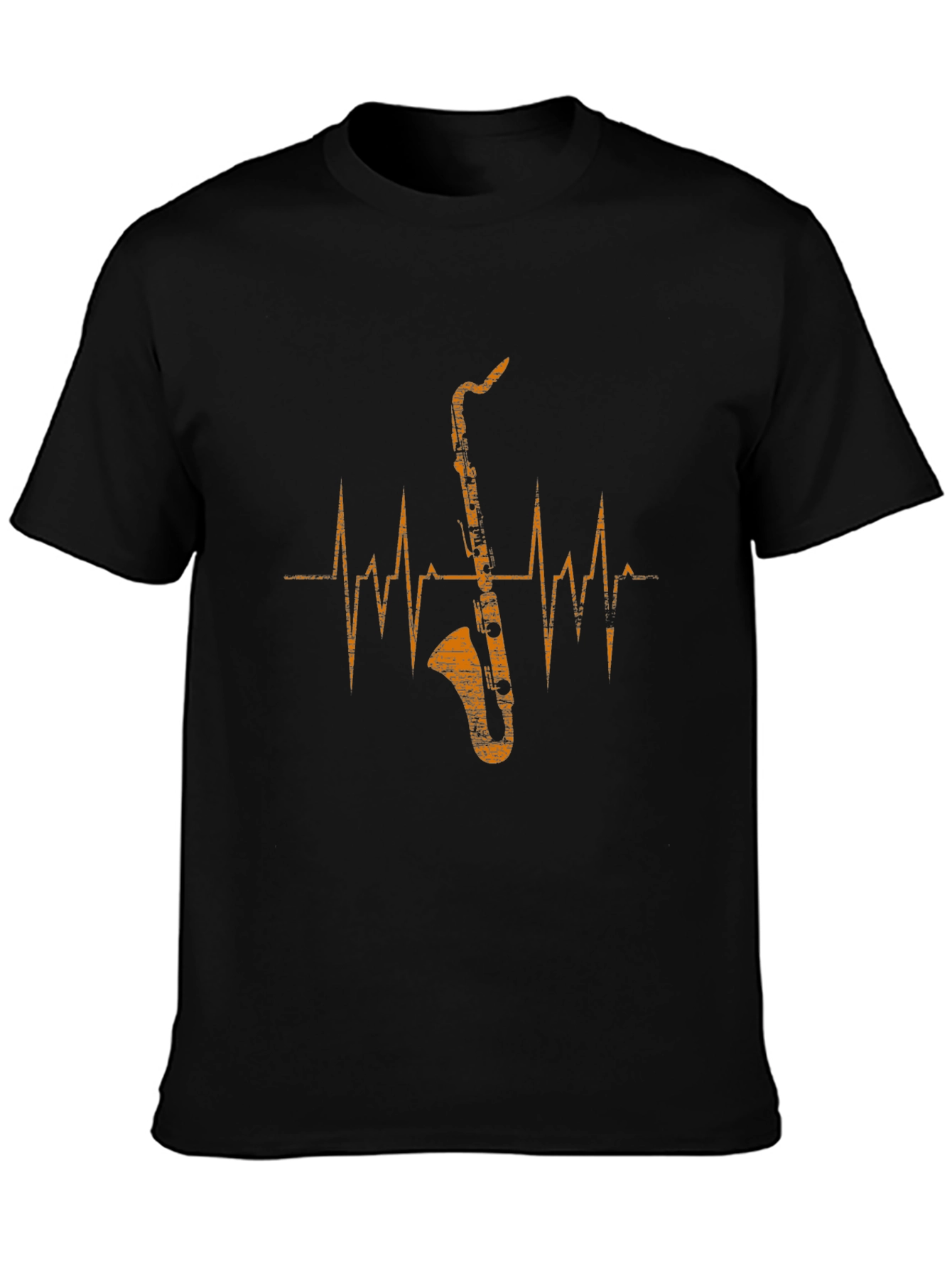 Saxophone Heartbeat Graphic Tee