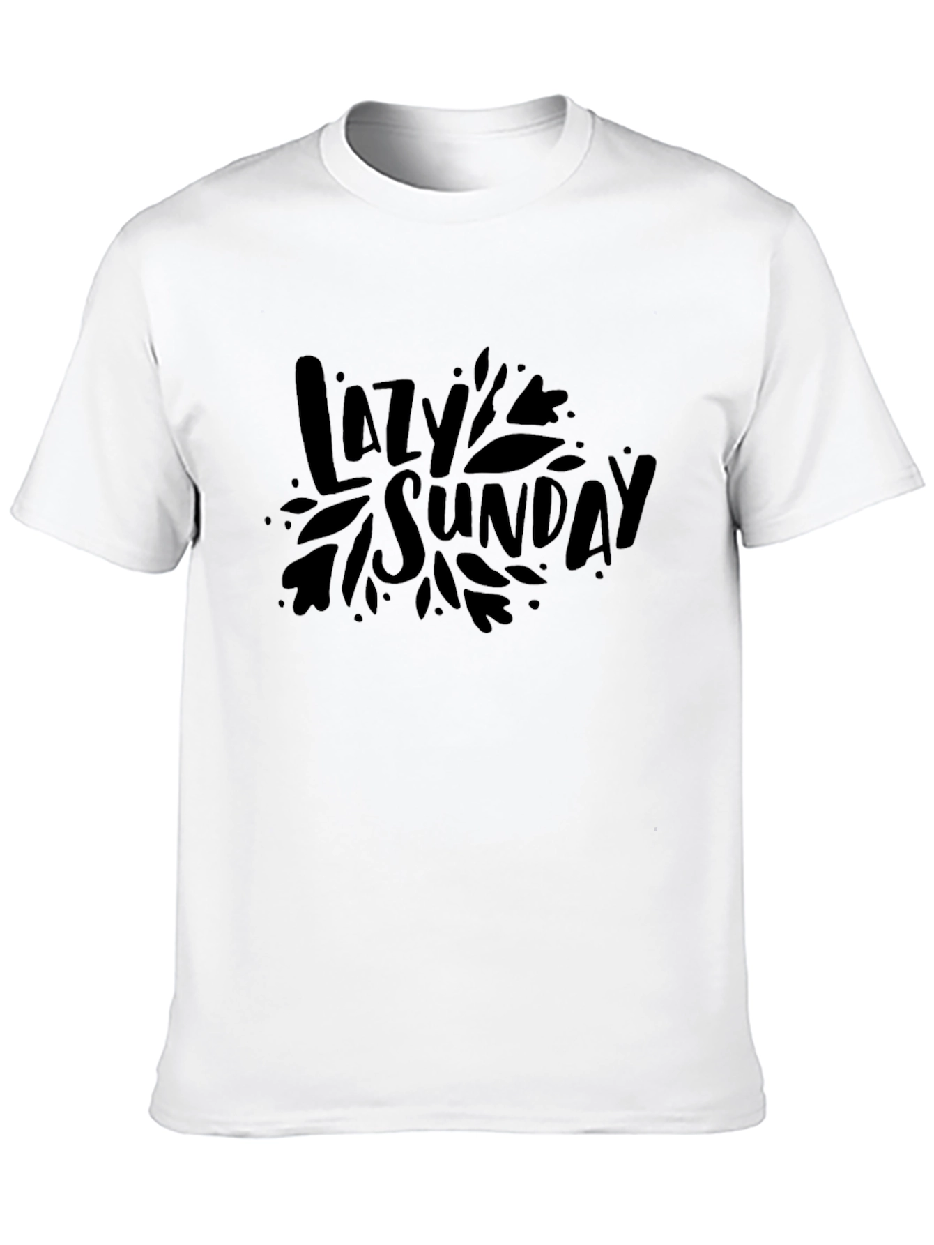 Lazy Sunday Graphic Tee - Black