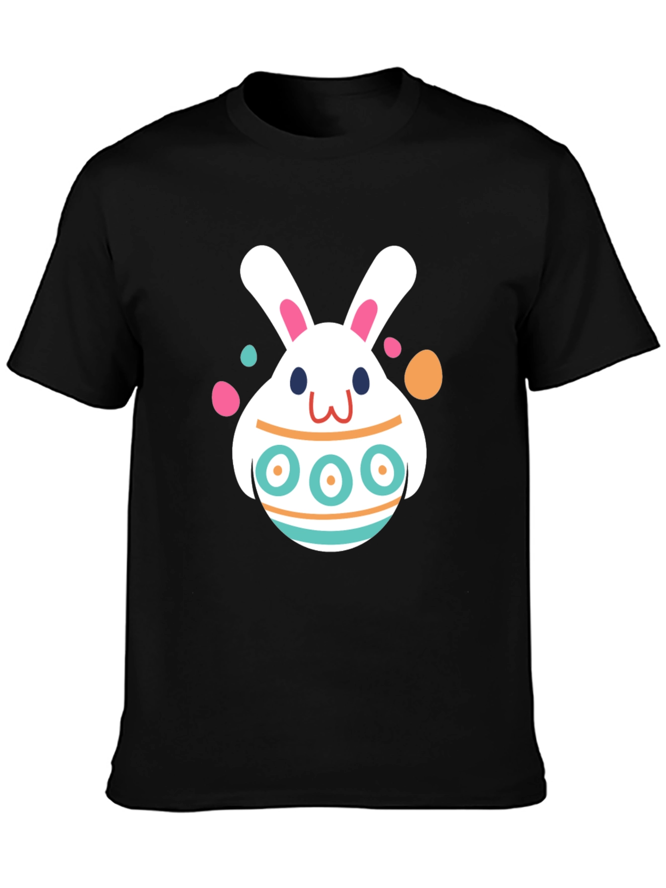 Easter Bunny Egg Black T-Shirt