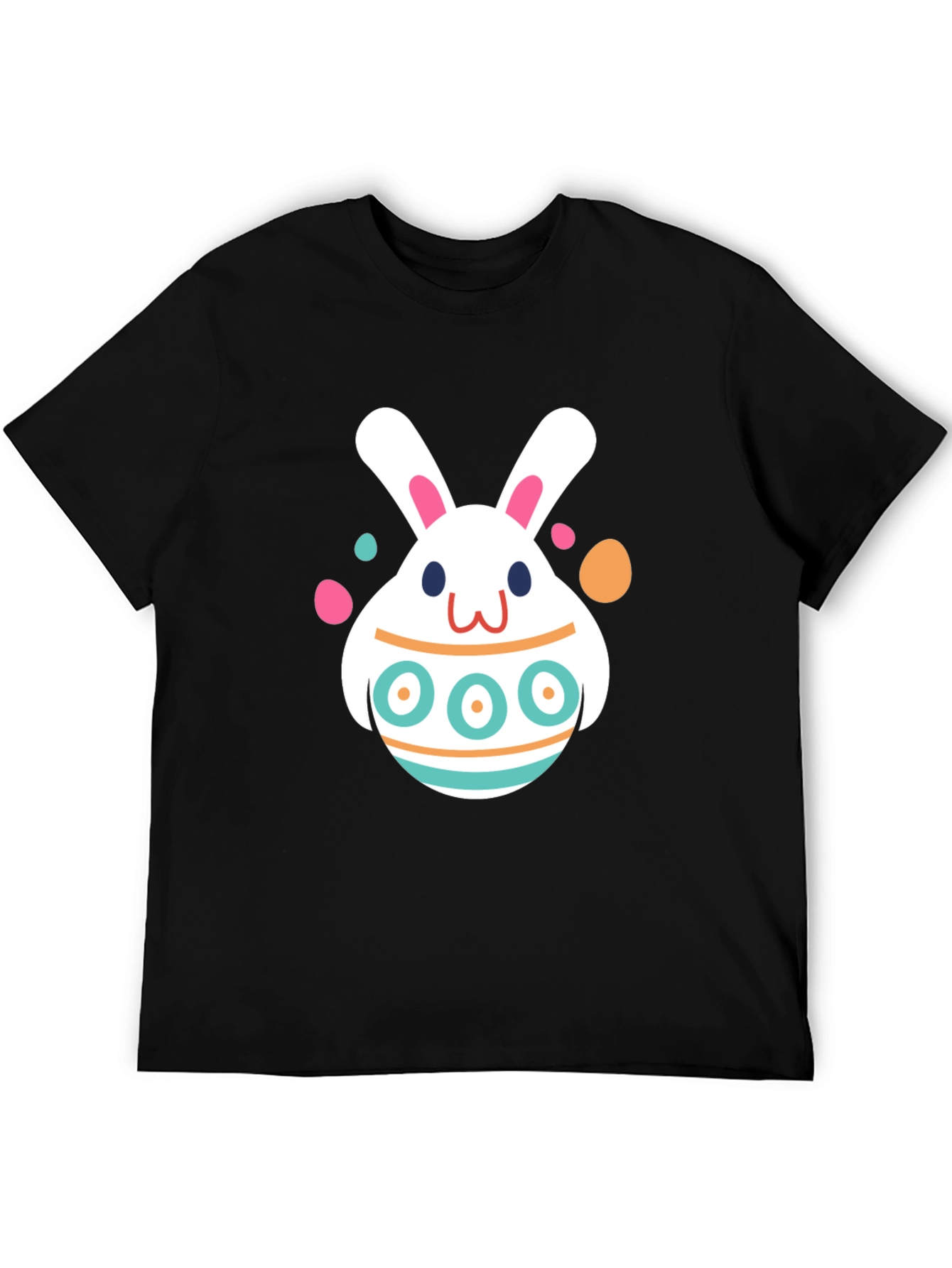 Easter Bunny Egg Black T-Shirt