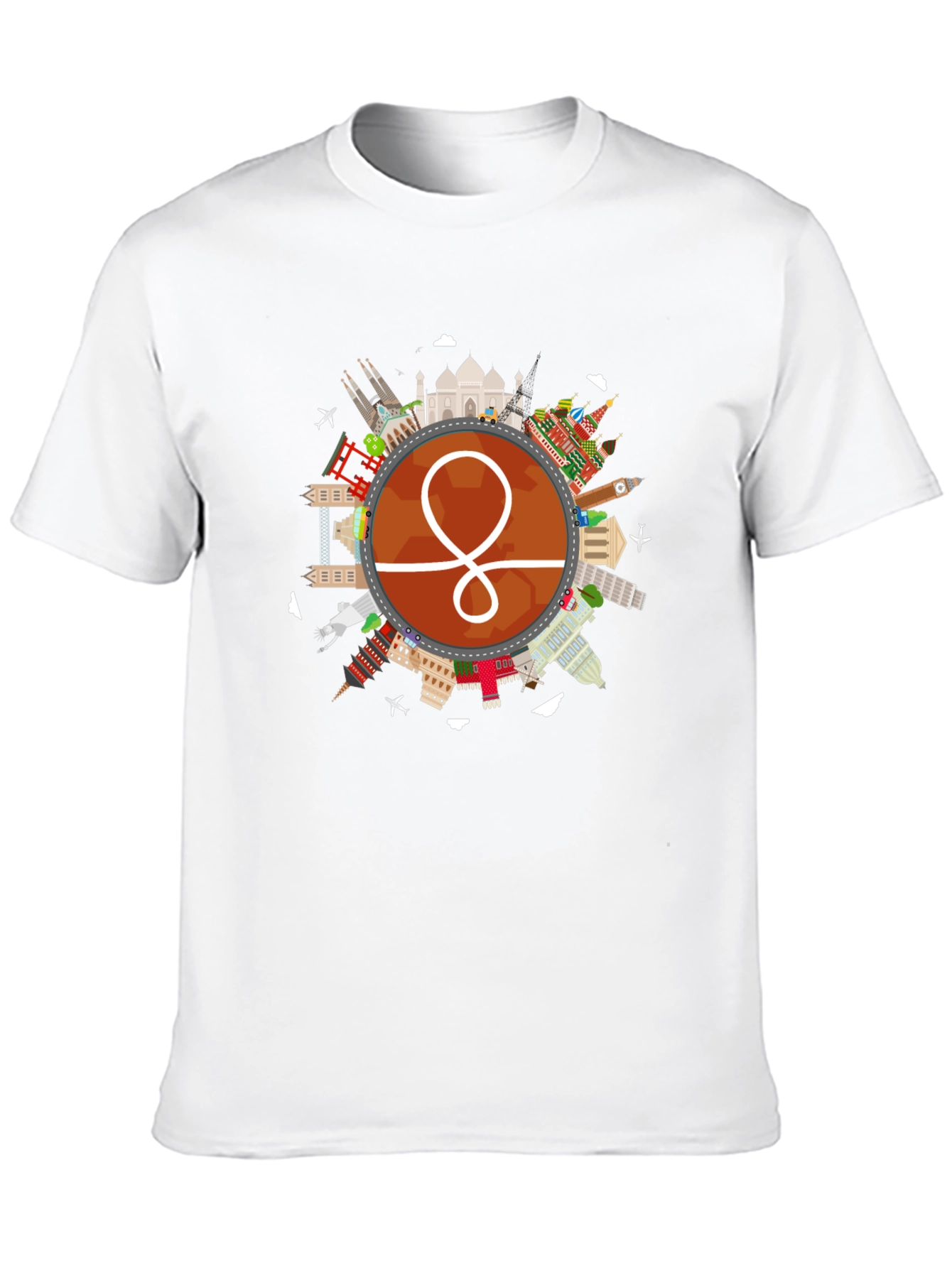 World Traveler Graphic Tee - Black Unisex Shirt