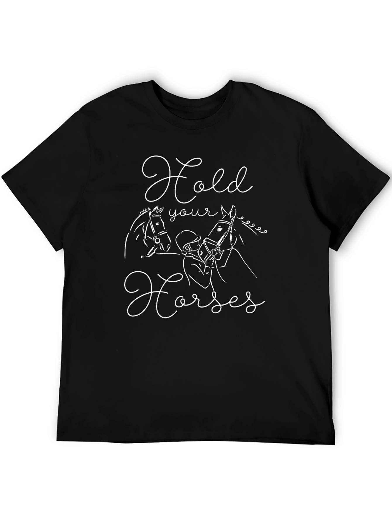 Hold Your Horses Graphic Tee - Equestrian Style