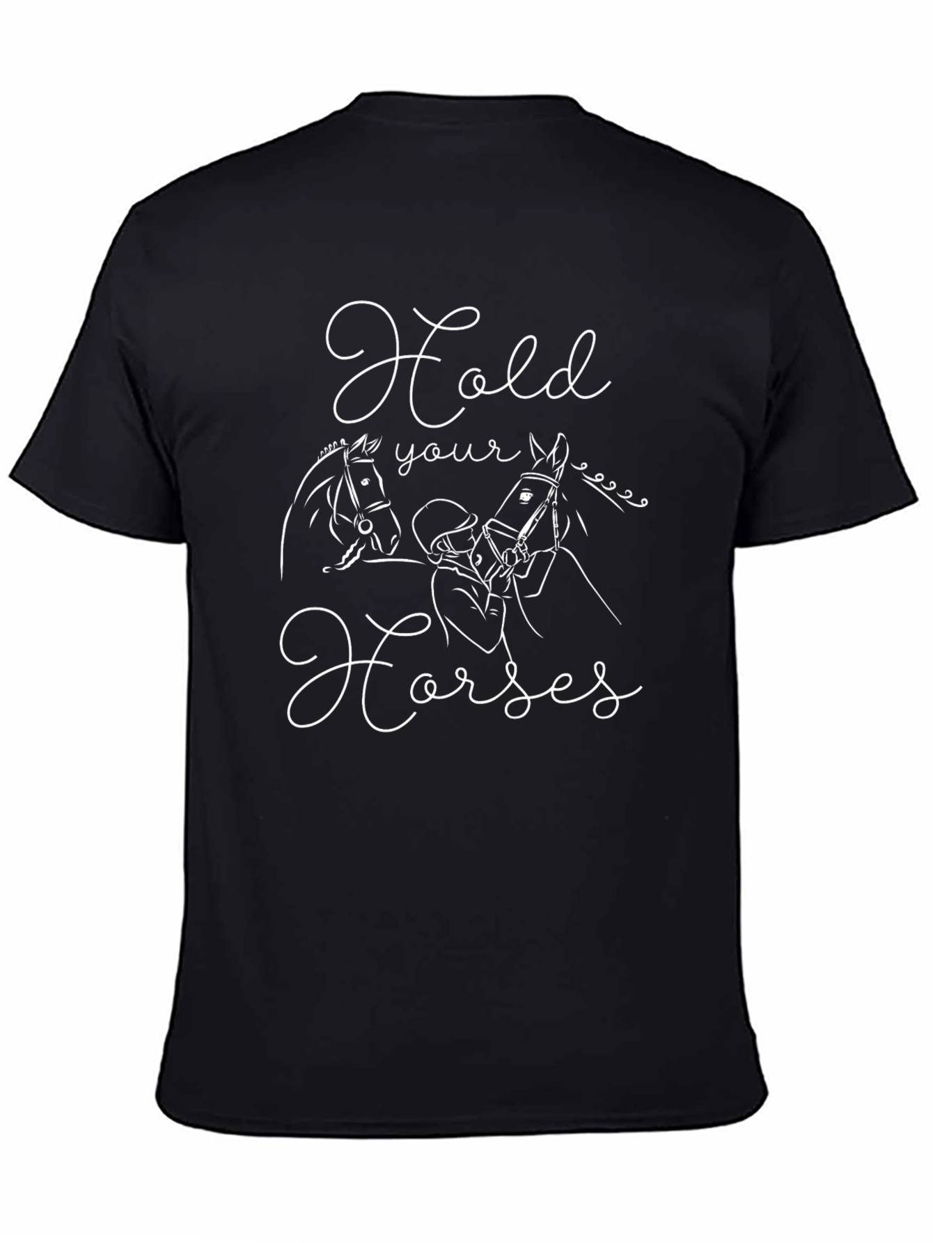Hold Your Horses Graphic Tee - Equestrian Style