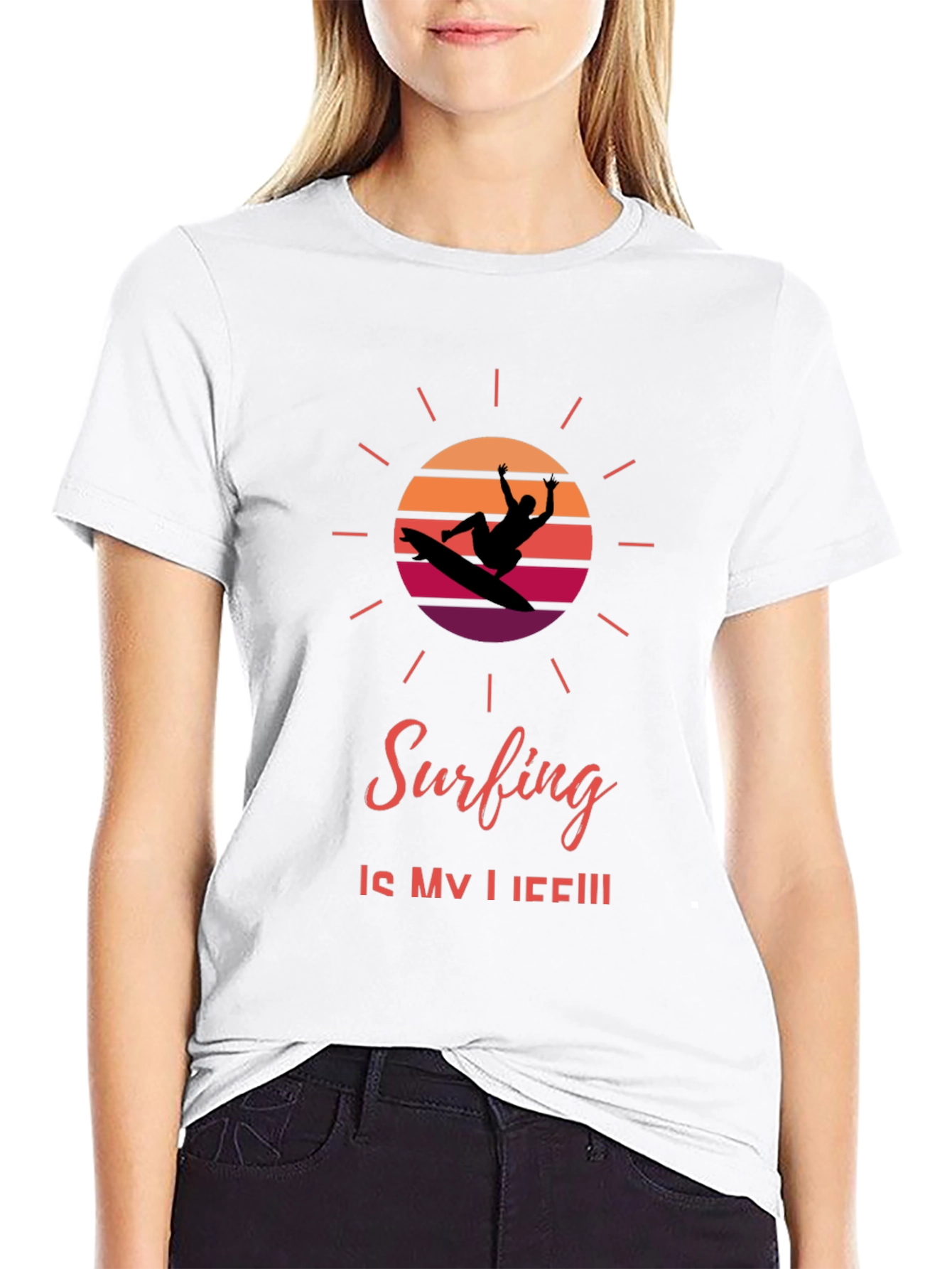 Surfing Is My Life Graphic T-Shirt