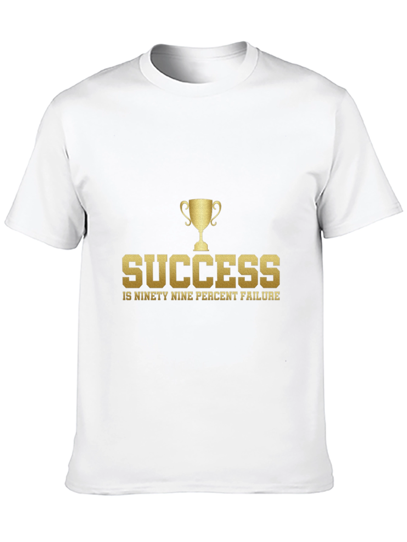 Success Quote Graphic Tee - Black Cotton Blend