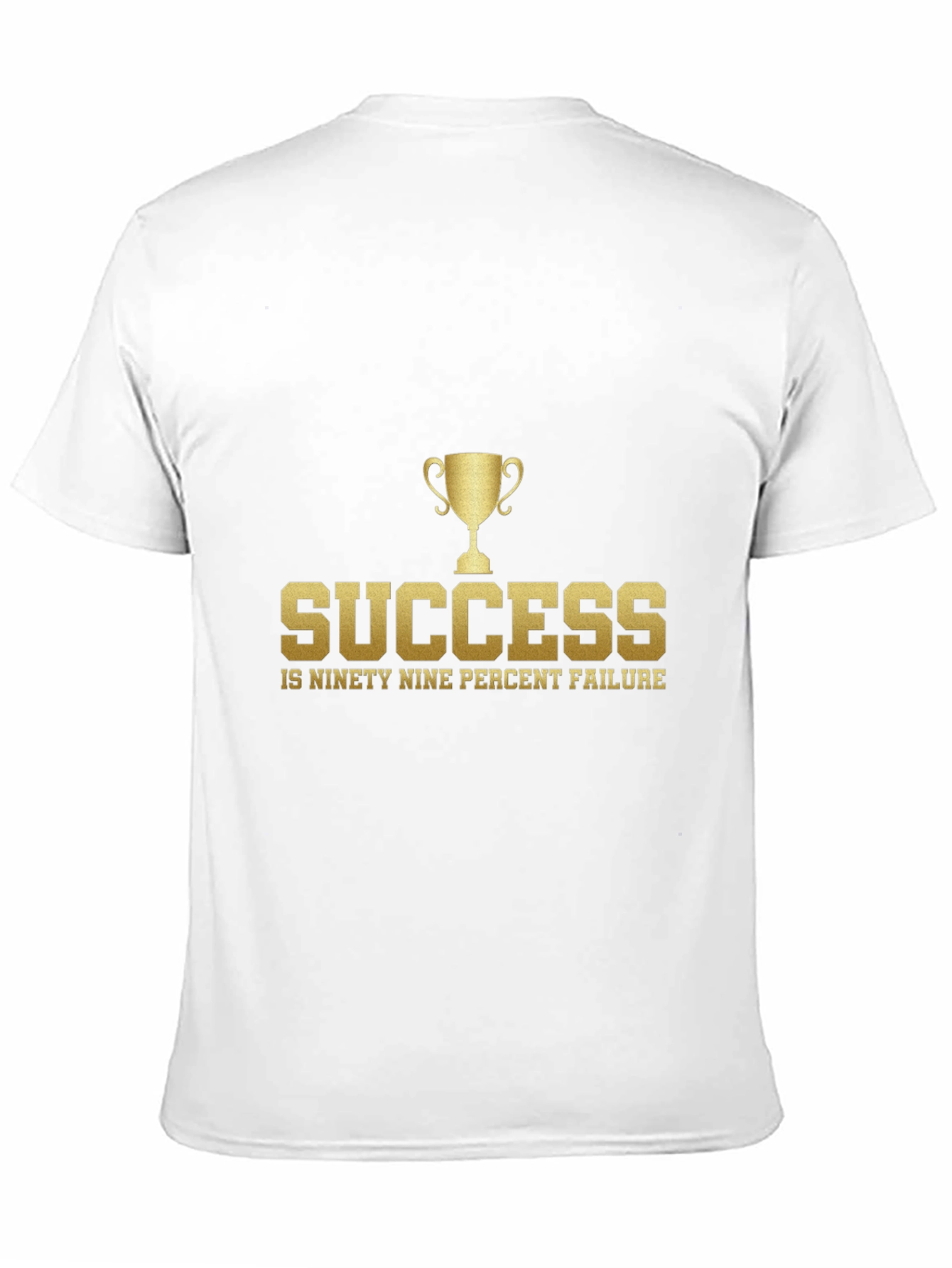 Success Quote Graphic Tee - Black Cotton Blend