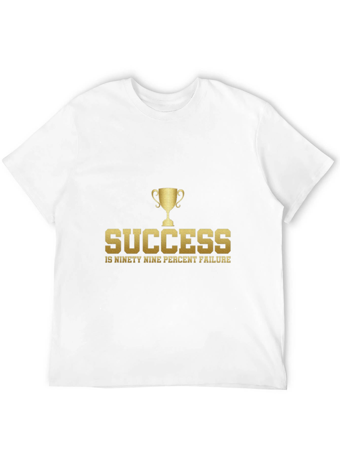 Success Quote Graphic Tee - Black Cotton Blend