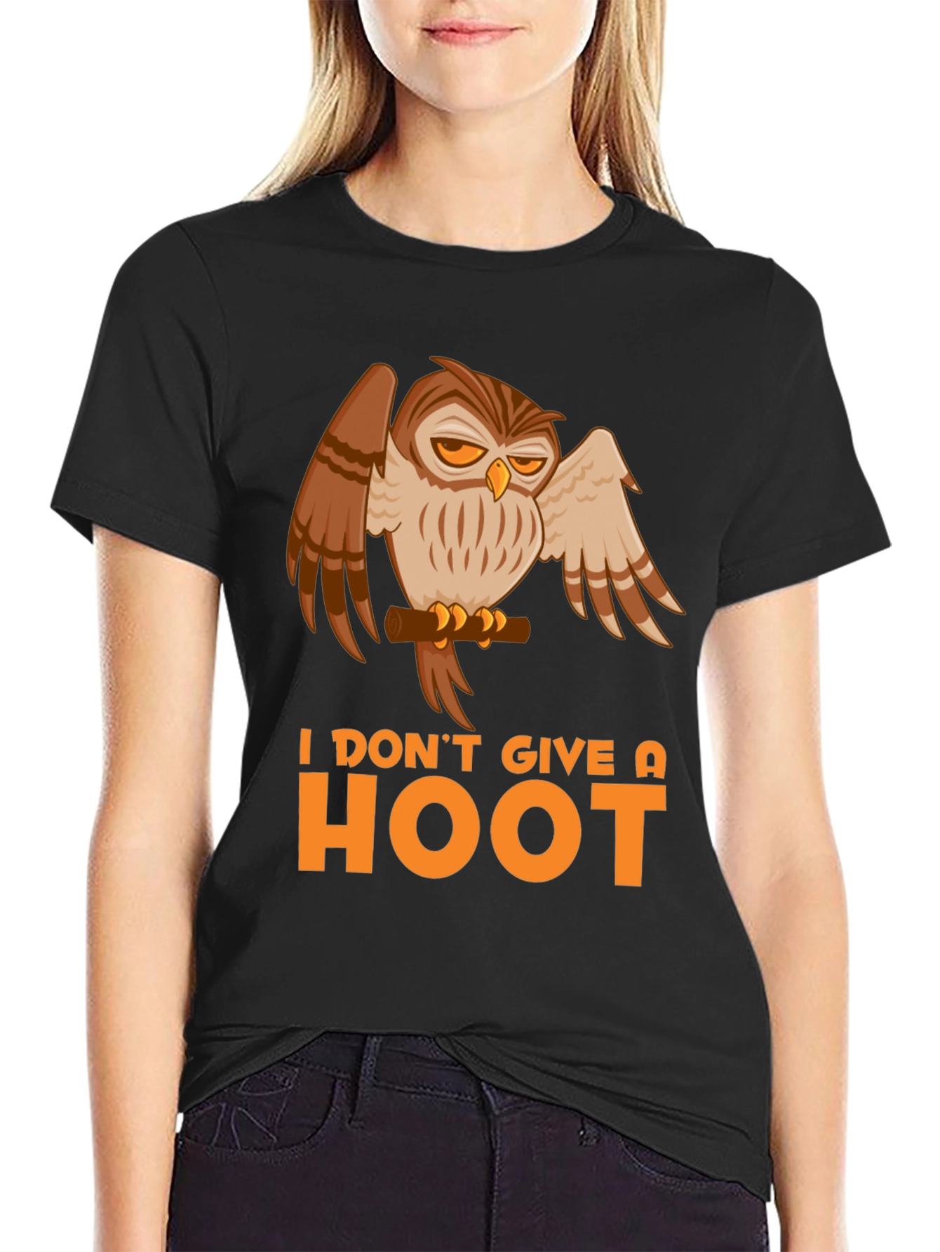 I Dont Give a Hoot Owl Graphic Tee