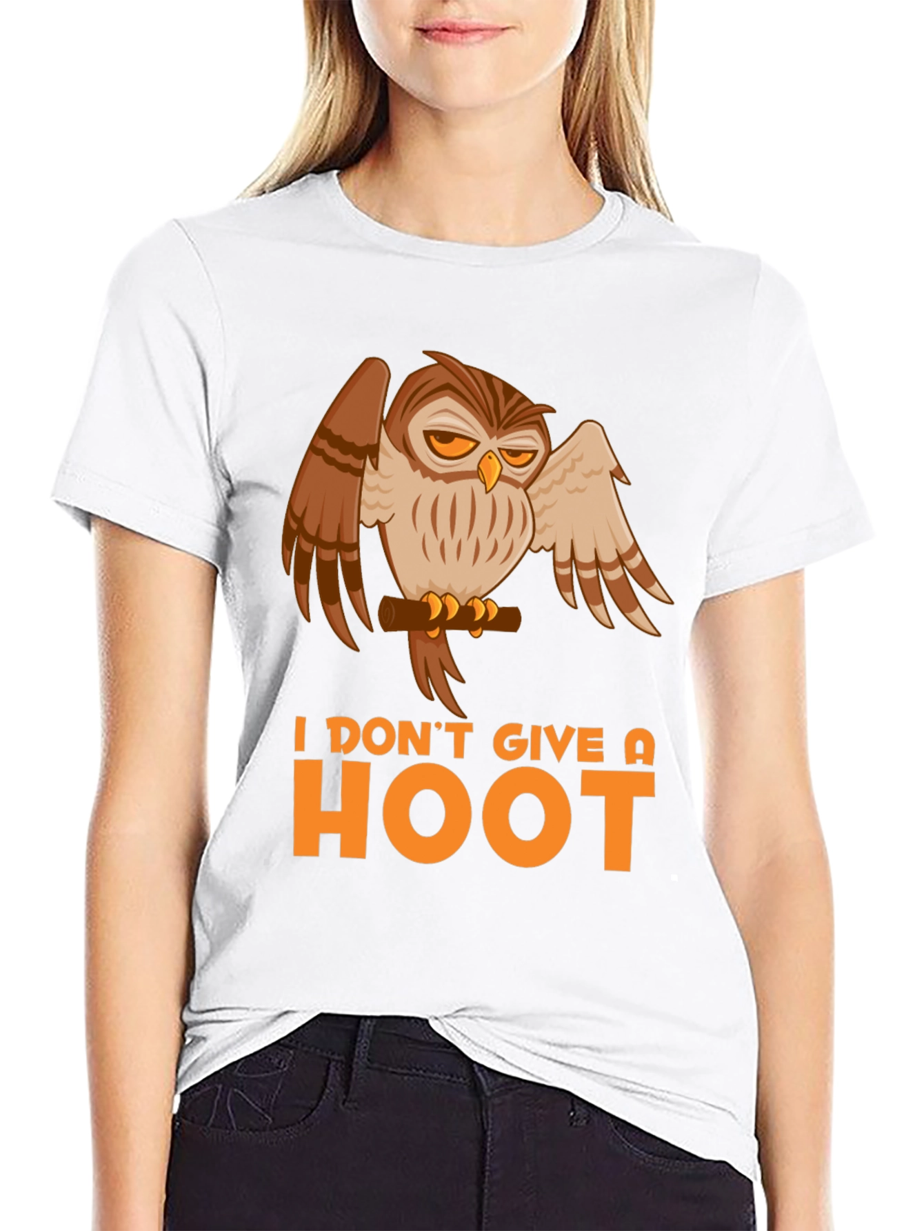 I Dont Give a Hoot Owl Graphic Tee