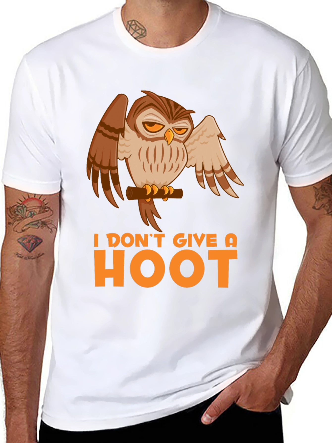 I Dont Give a Hoot Owl Graphic Tee