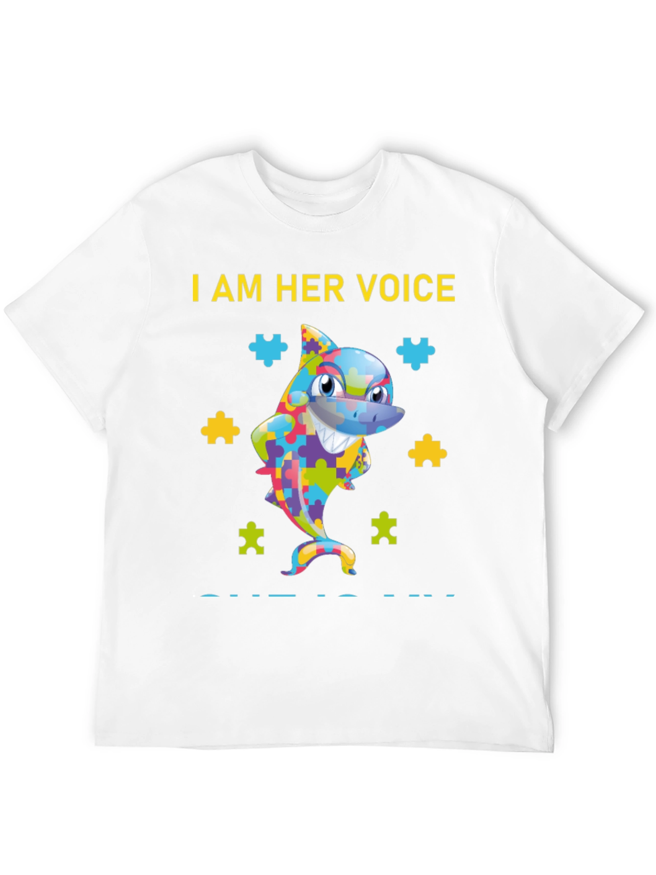 Autism Awareness Shark T-Shirt - Her Voice