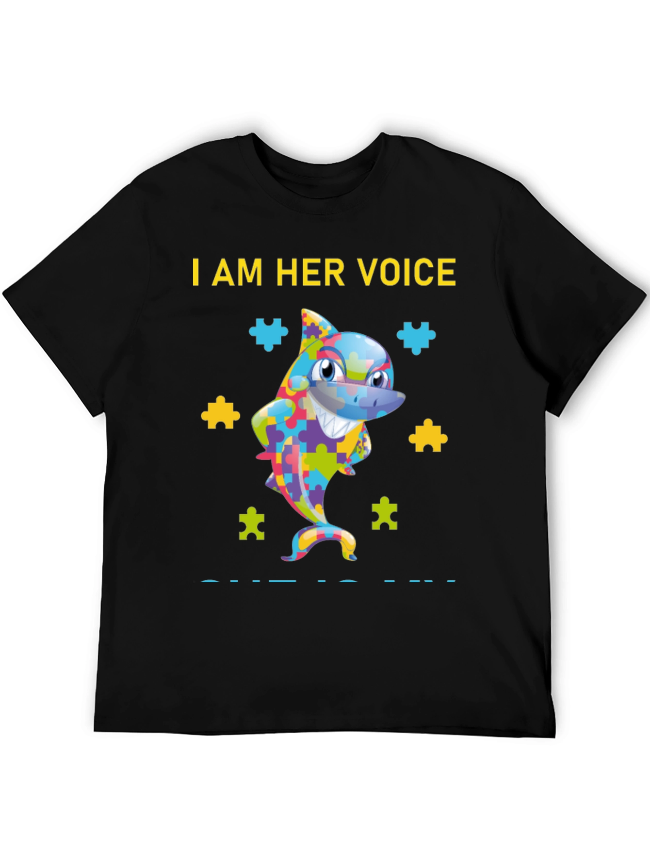 Autism Awareness Shark T-Shirt - Her Voice