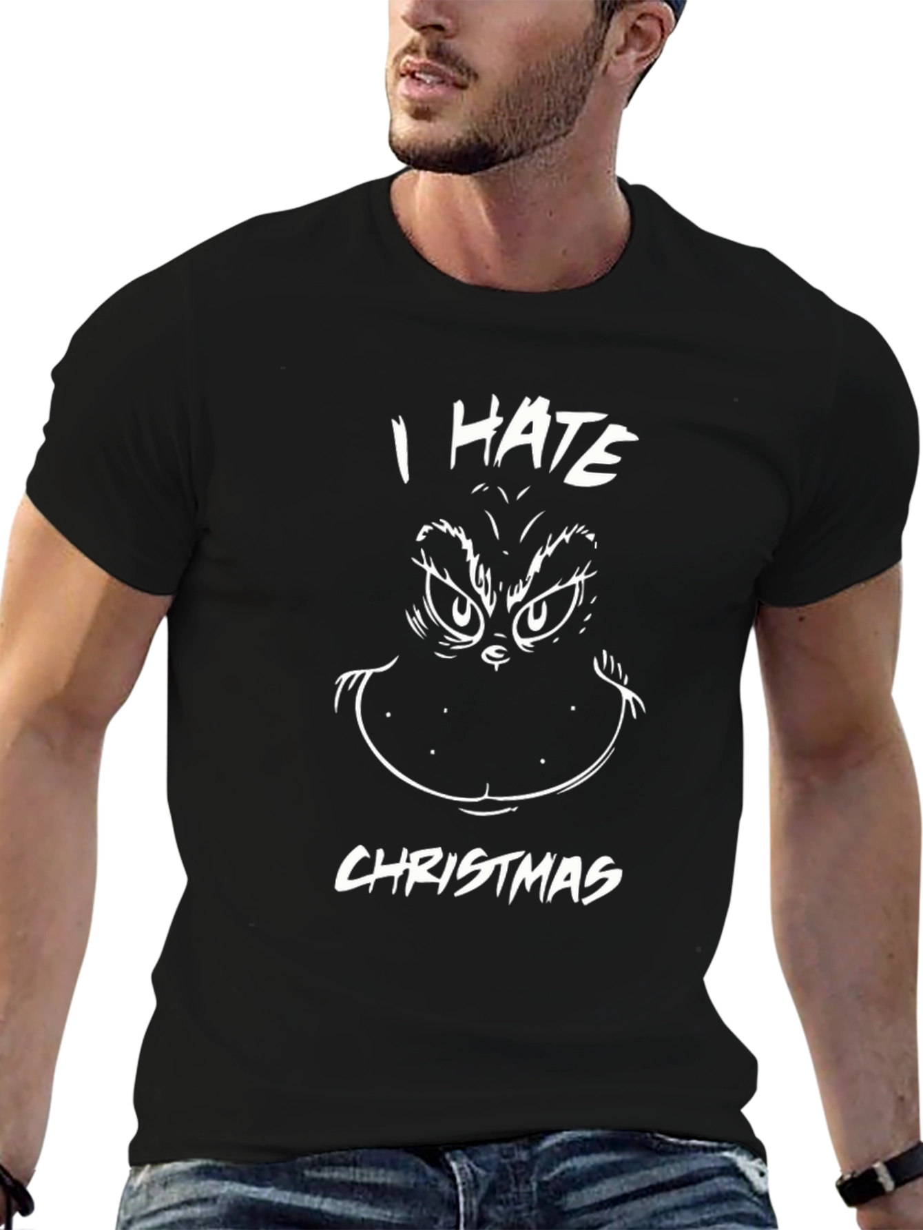 Grinch I Hate Christmas T-Shirt Funny Holiday Tee