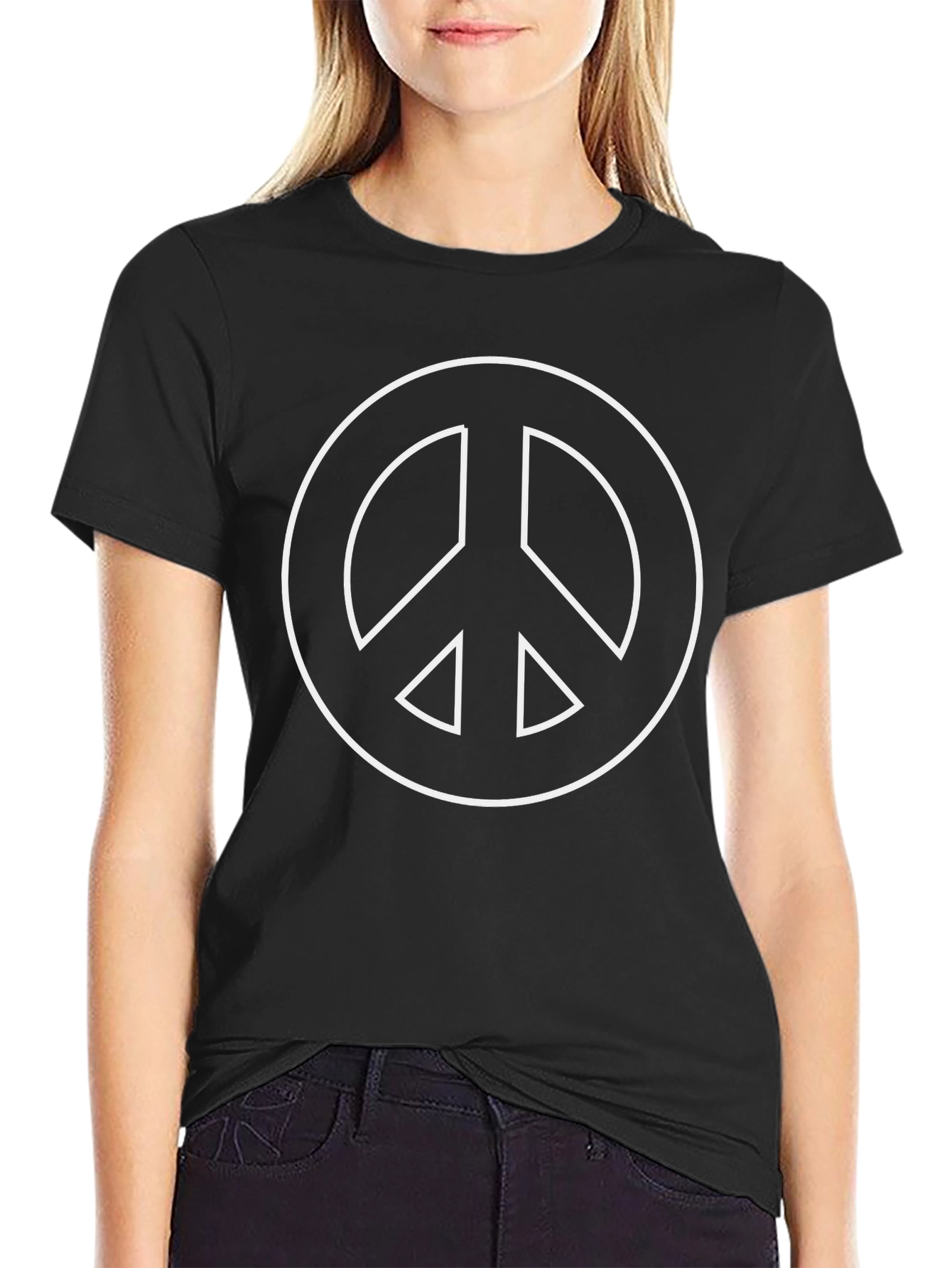 Peace Sign Black T-Shirt