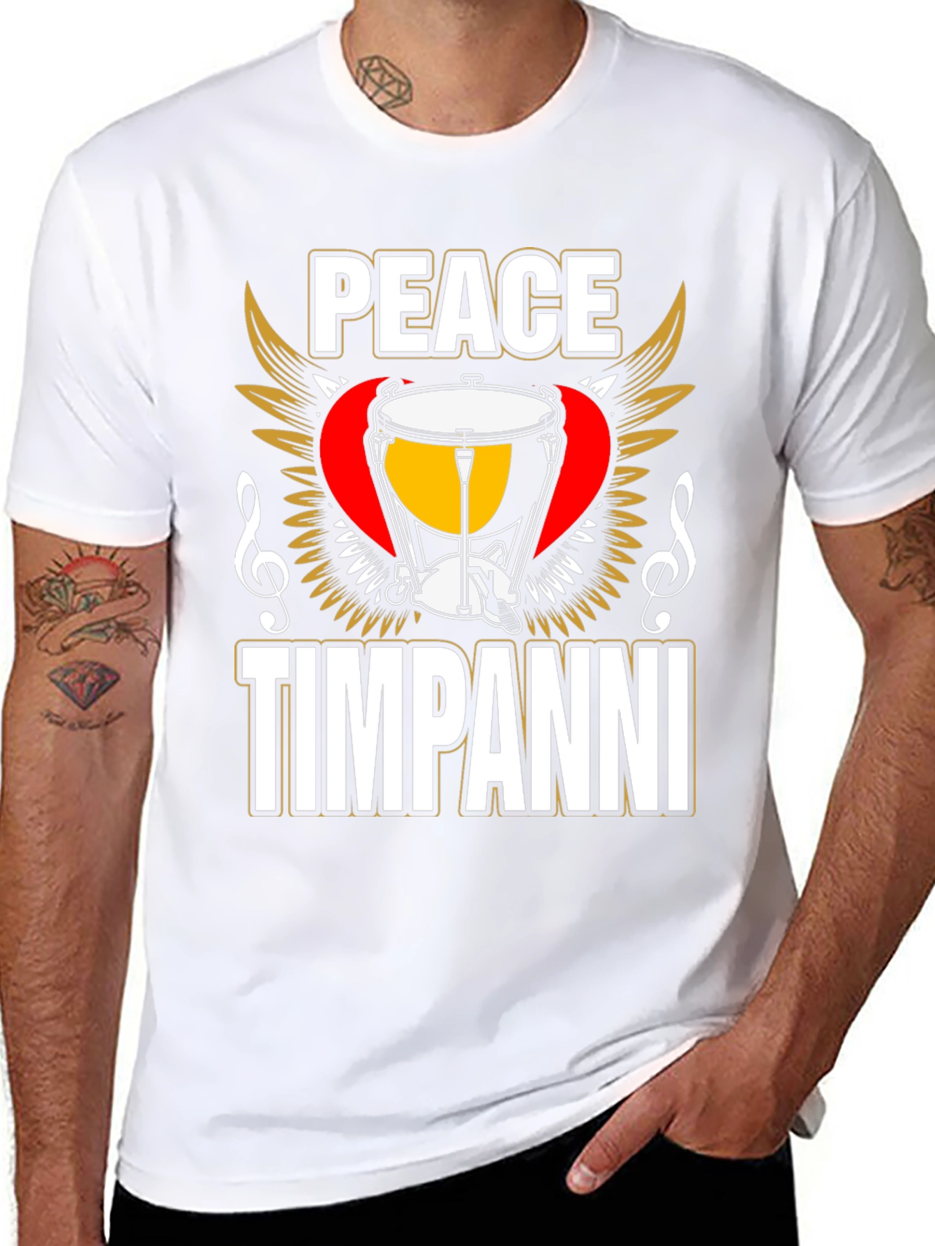 Peace Timpanni Music T-Shirt