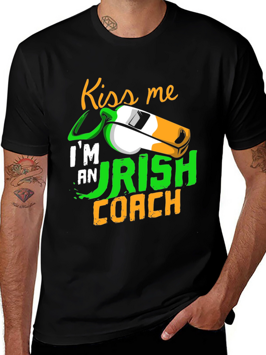 Kiss Me Im an Irish Coach T-Shirt
