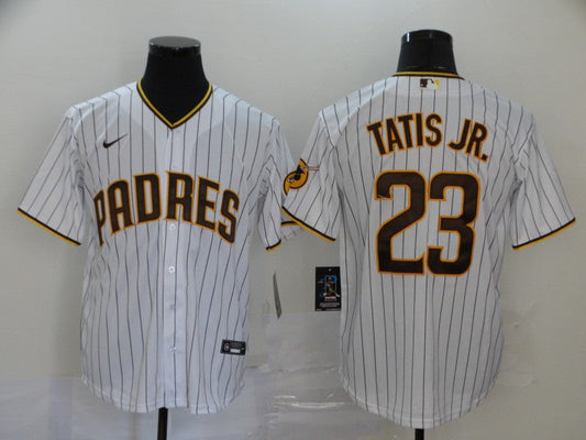 Men's San Diego Padres Fernando Tatis Jr. #23 Stitched White Jerseys
