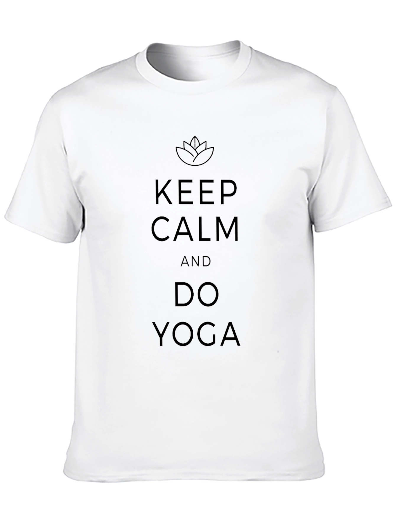 Keep Calm and Do Yoga Black T-Shirt