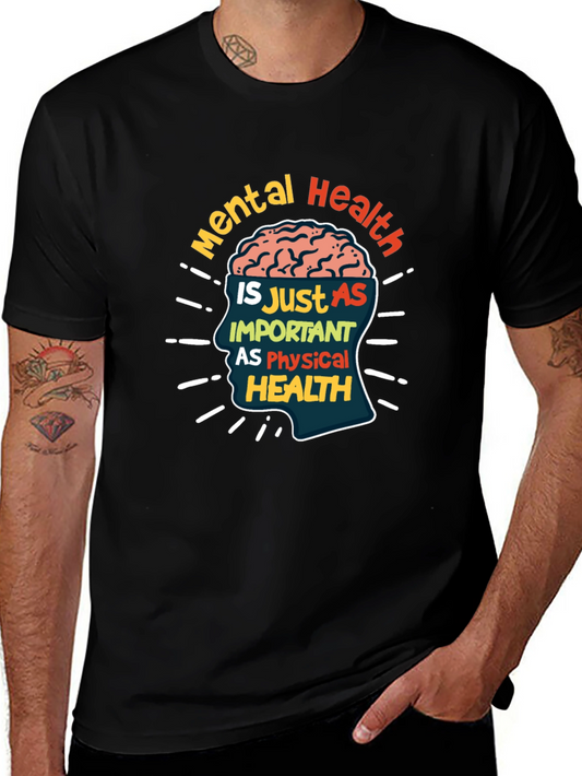 Mental Health Awareness T-Shirt: Brain Design