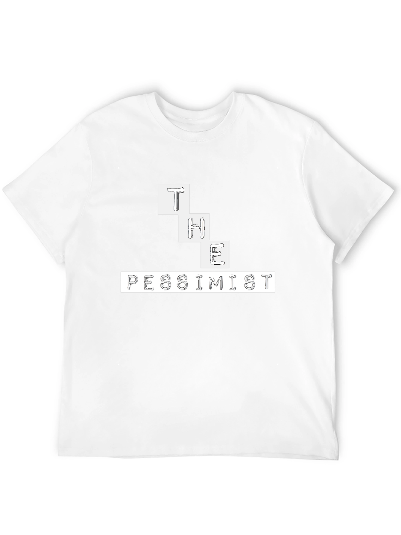 The Pessimist Graphic Tee - Black Cotton Casual Shirt