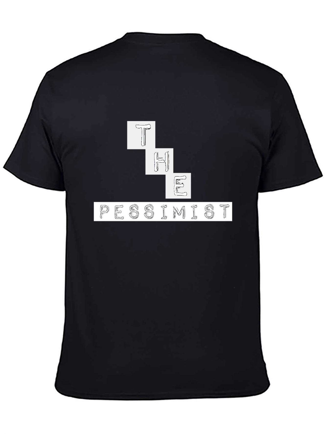 The Pessimist Graphic Tee - Black Cotton Casual Shirt