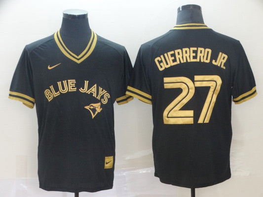 Men's Toronto Blue Jays Vladimir Guerrero Jr. #27 Black Replica Player Jerseys