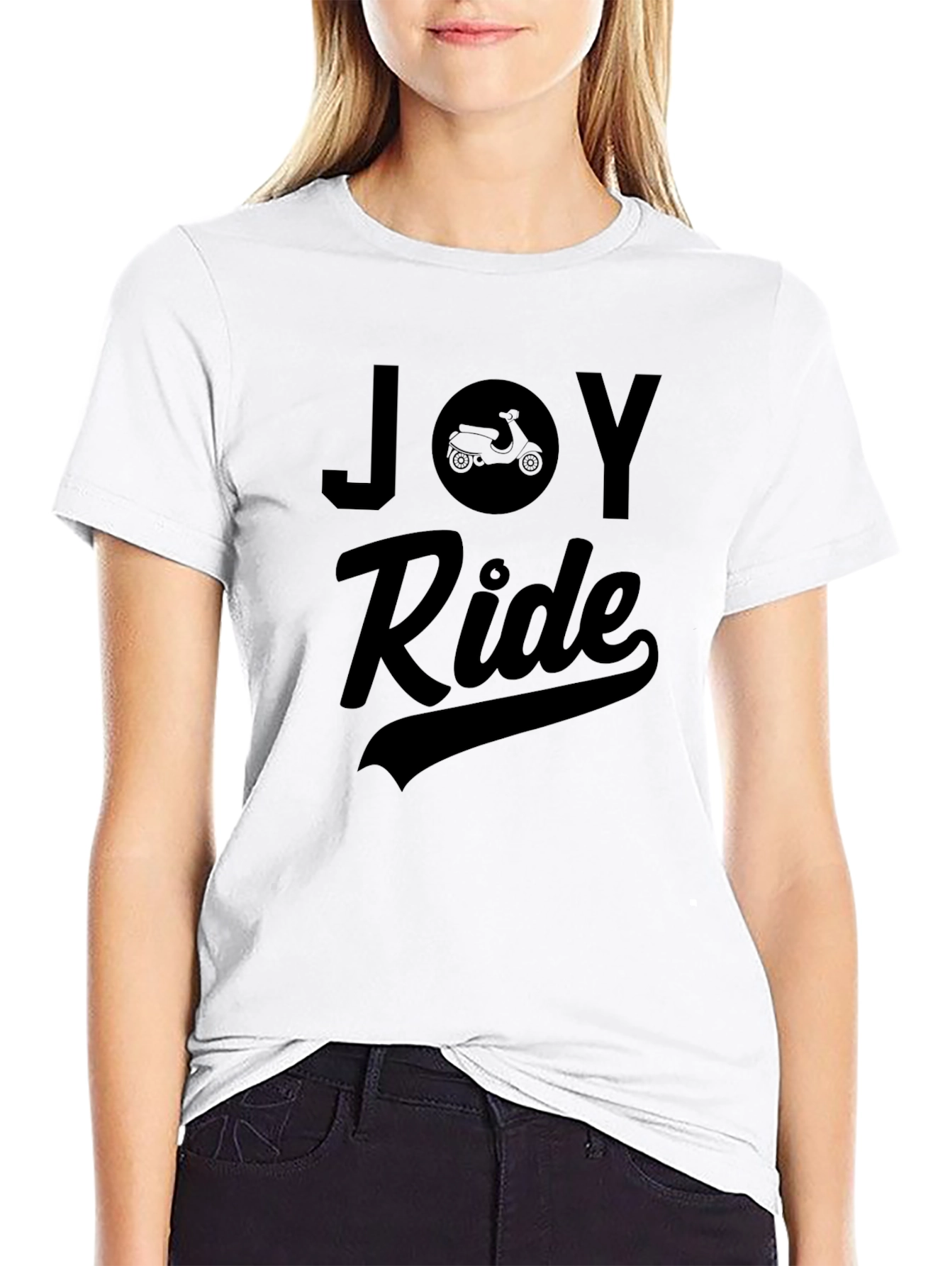 Joy Ride Scooter Graphic T-Shirt - Classic Black