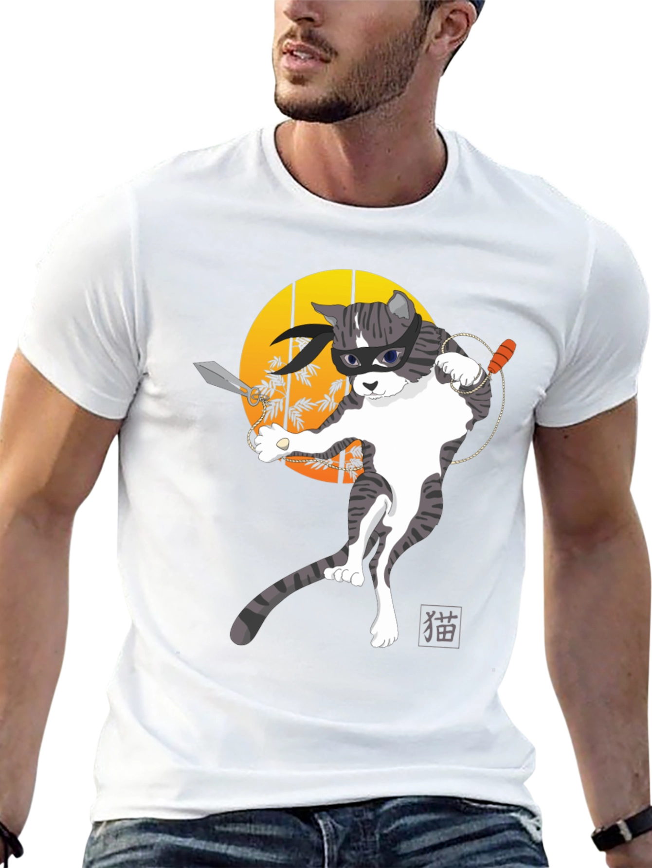 Ninja Cat T-Shirt - Cool Graphic Tee