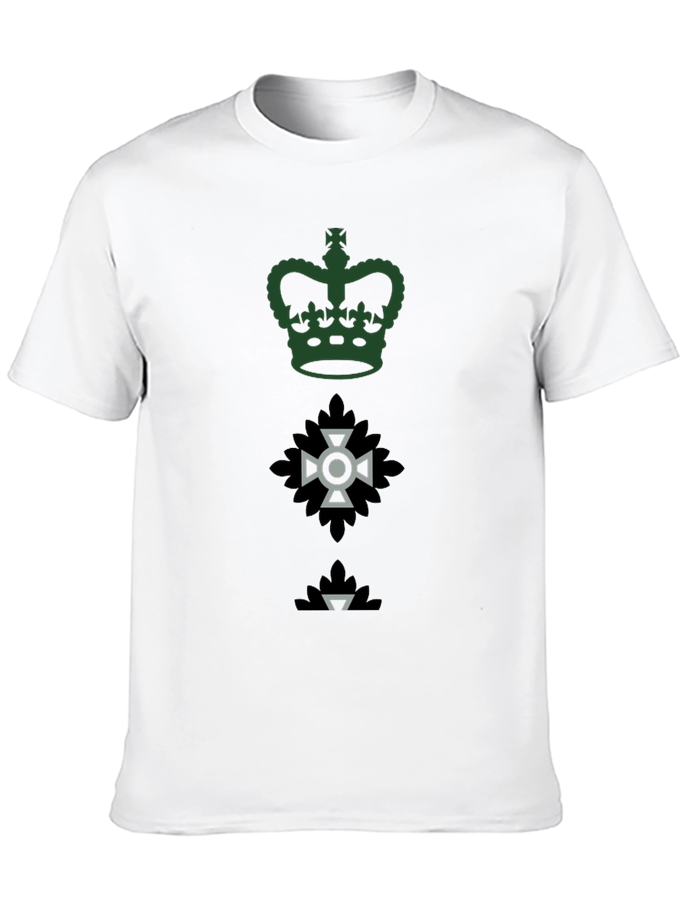 Emblem T-Shirt - Crown Cross & Leaf