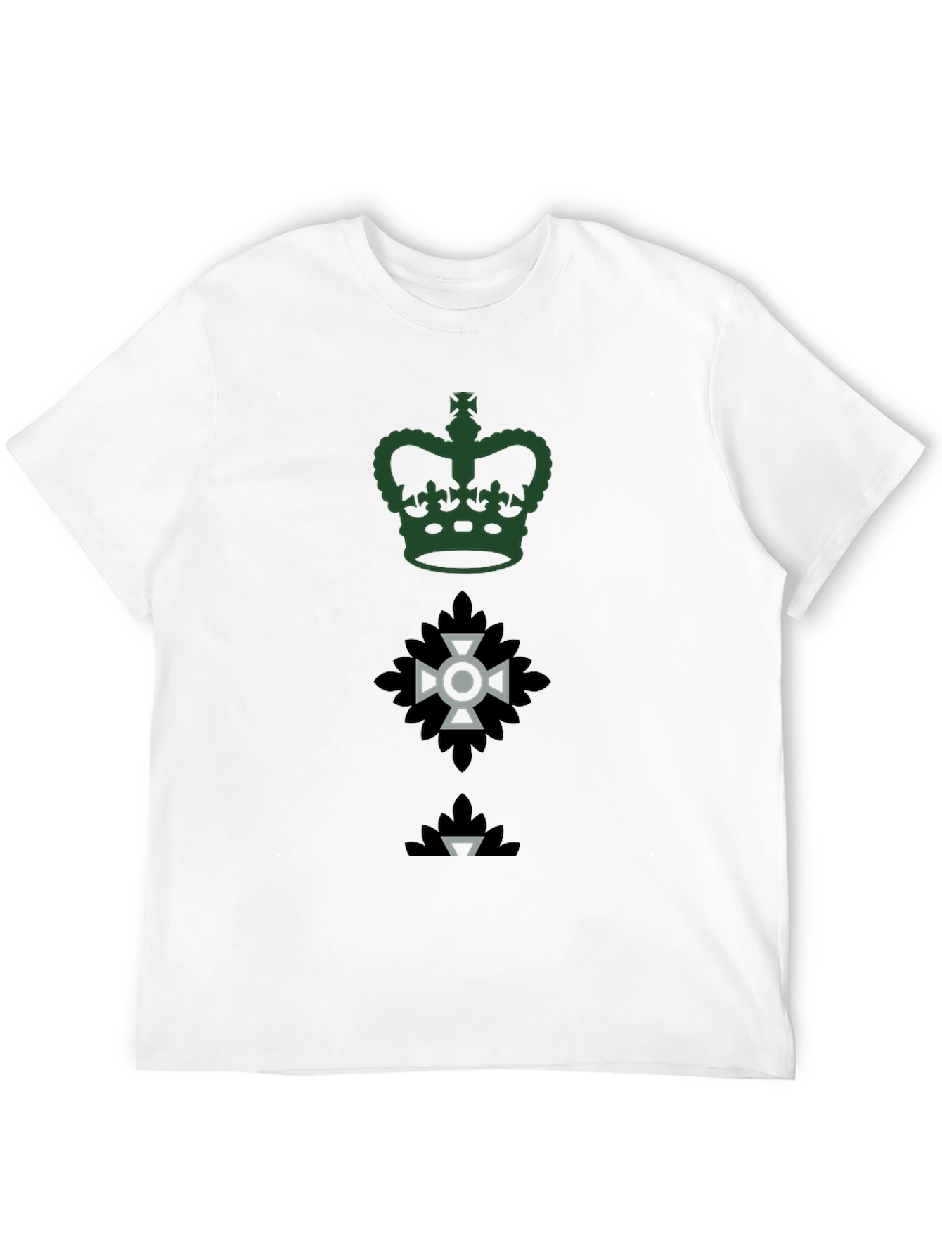 Emblem T-Shirt - Crown Cross & Leaf