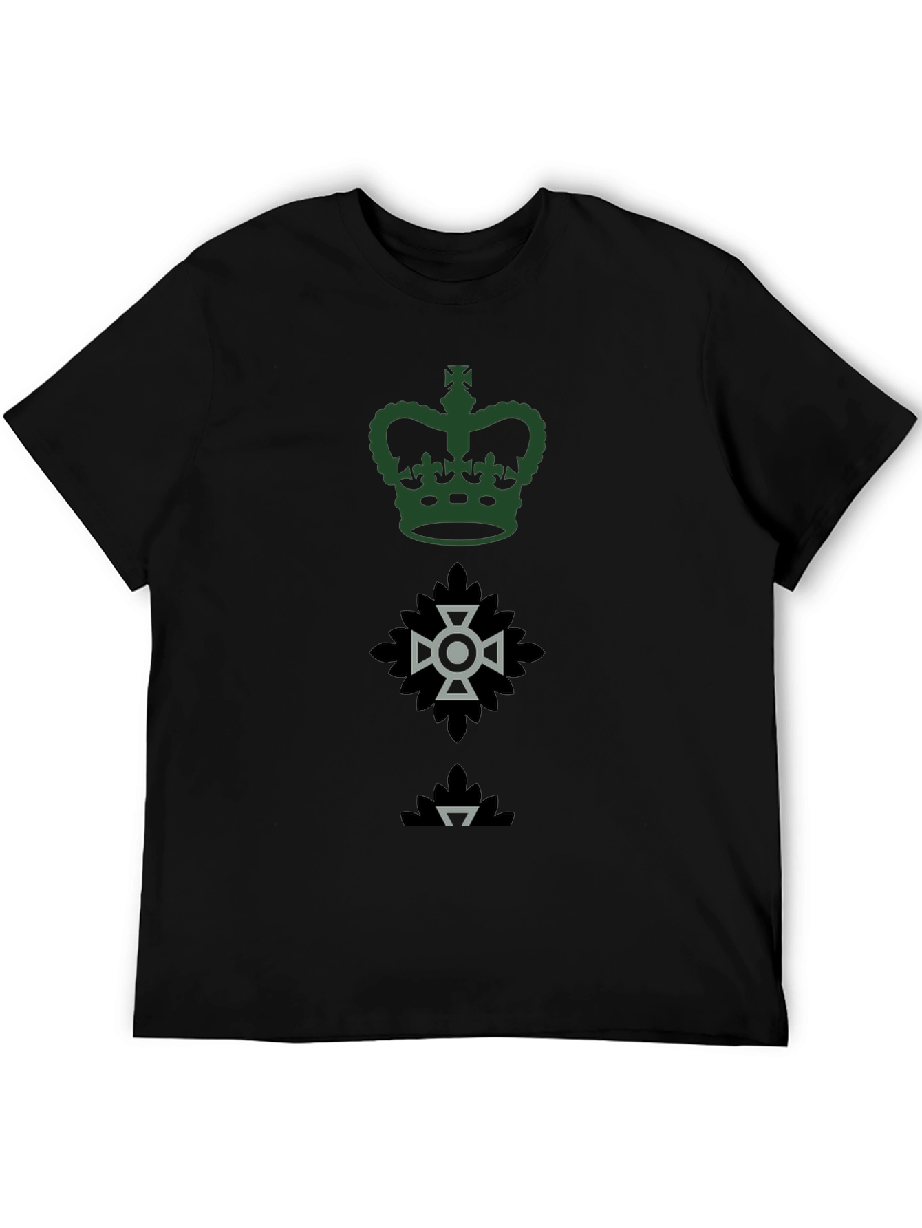 Emblem T-Shirt - Crown Cross & Leaf