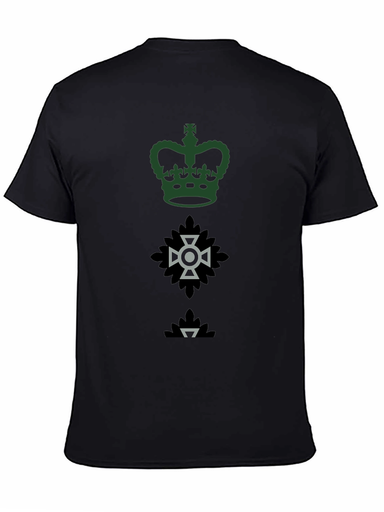 Emblem T-Shirt - Crown Cross & Leaf