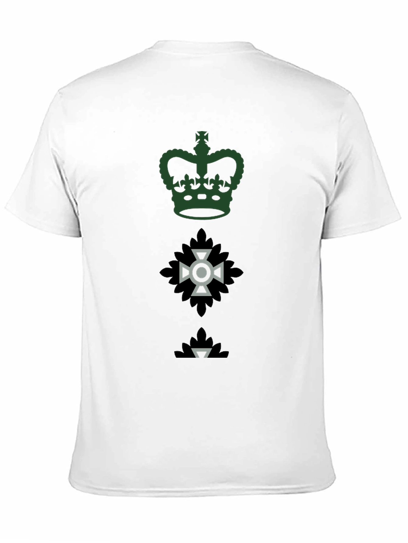 Emblem T-Shirt - Crown Cross & Leaf