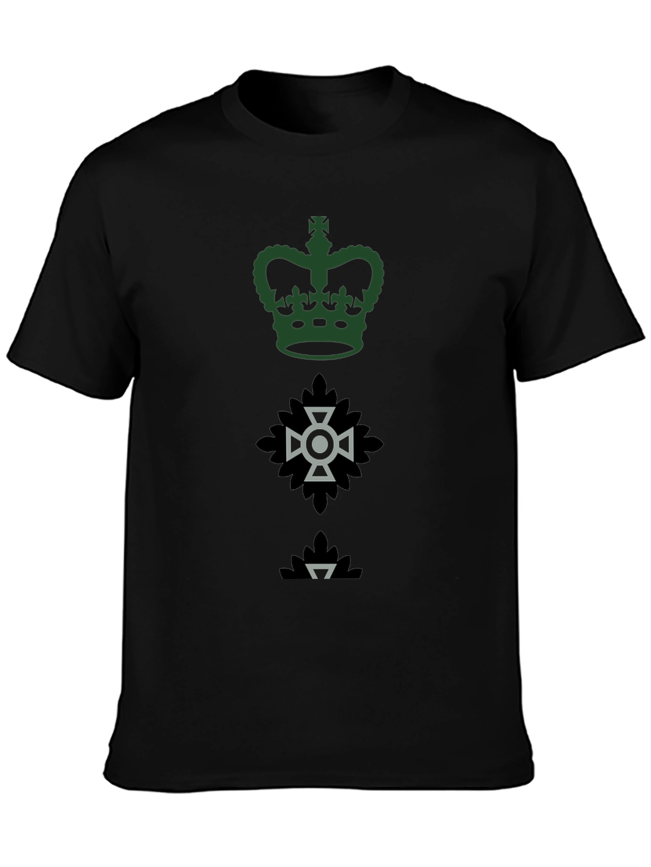 Emblem T-Shirt - Crown Cross & Leaf