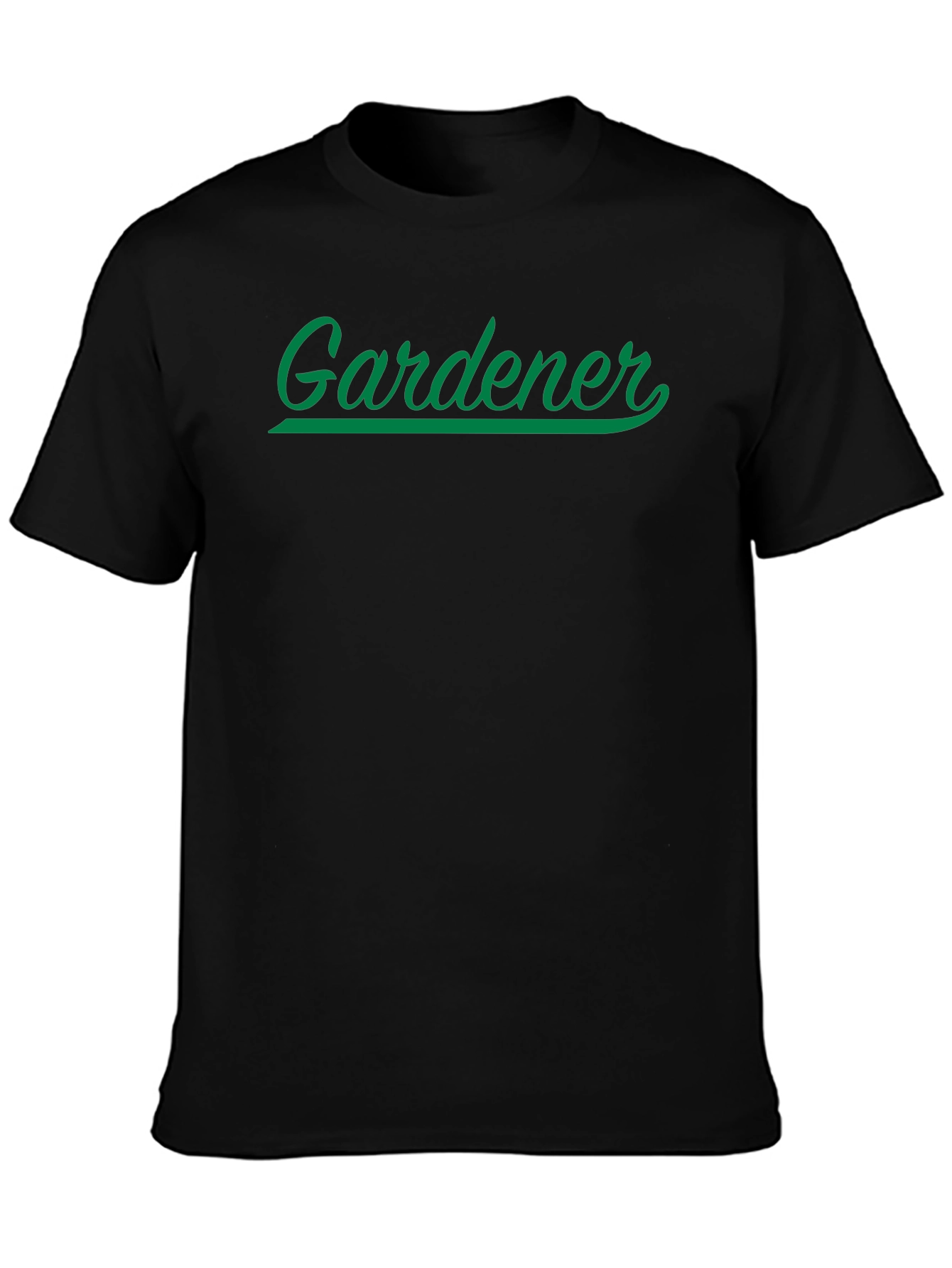 Gardener T-Shirt - Black Cotton Graphic Tee