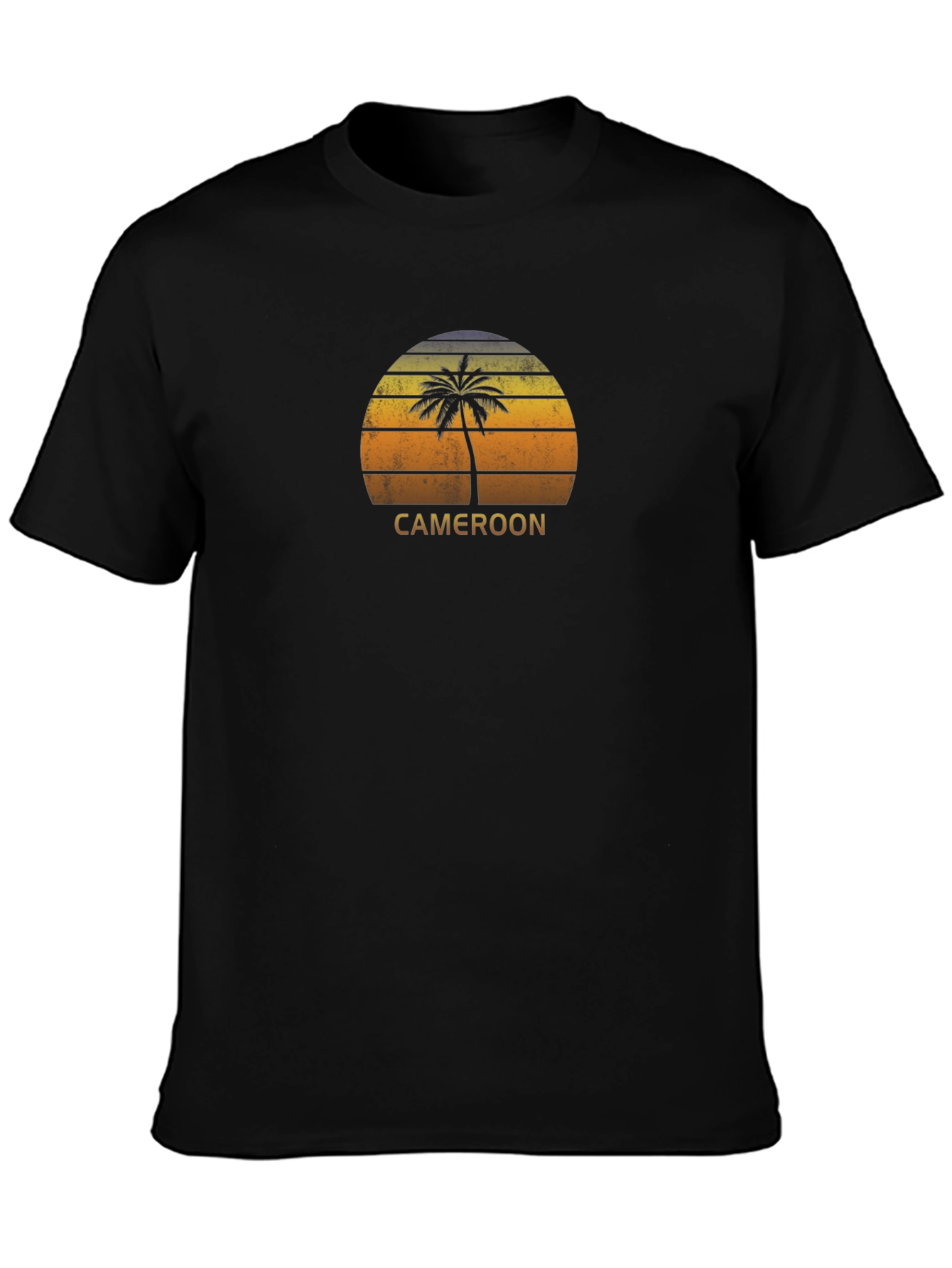 Cameroon Palm Tree Sunset Graphic T-Shirt