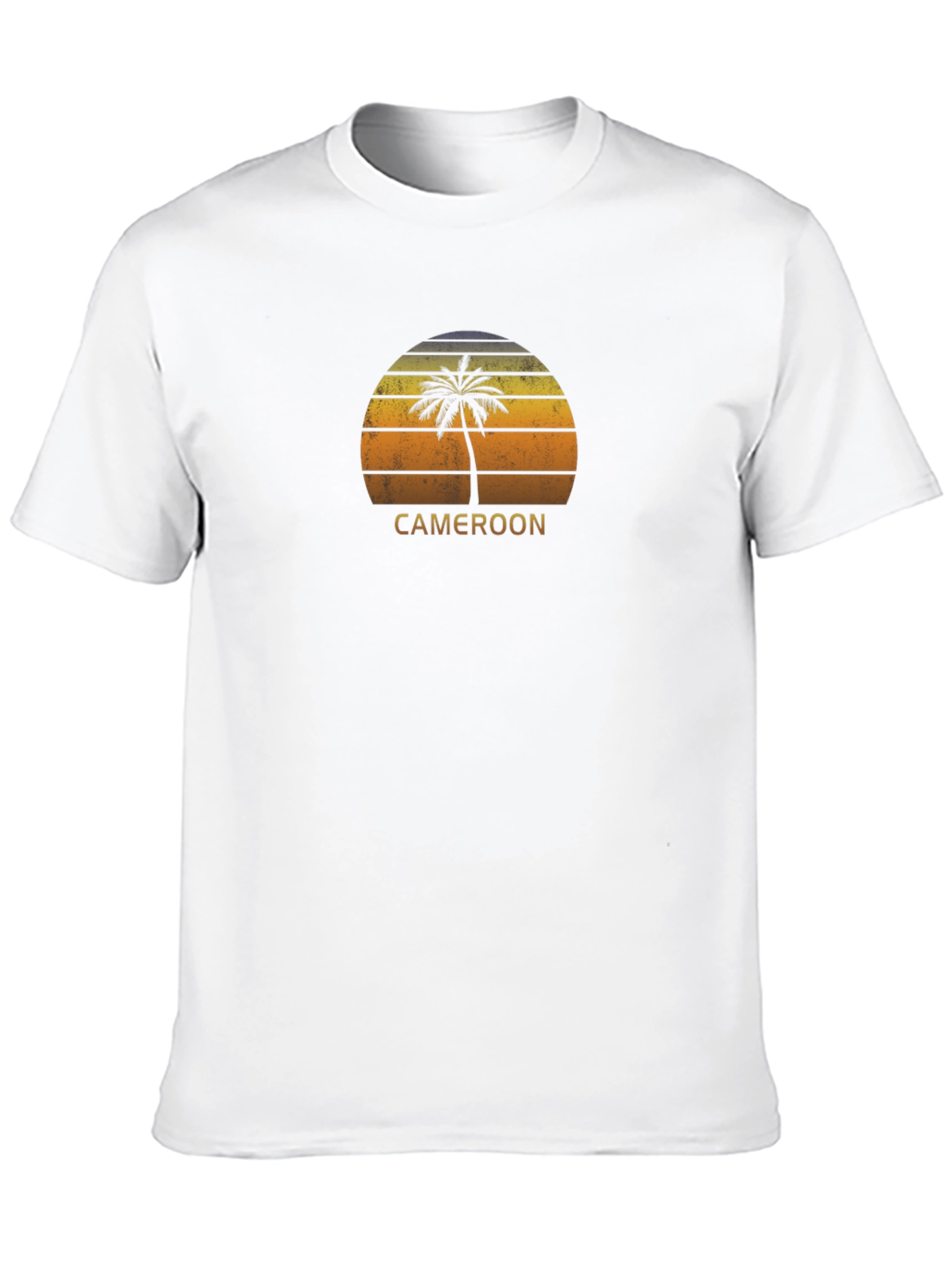 Cameroon Palm Tree Sunset Graphic T-Shirt