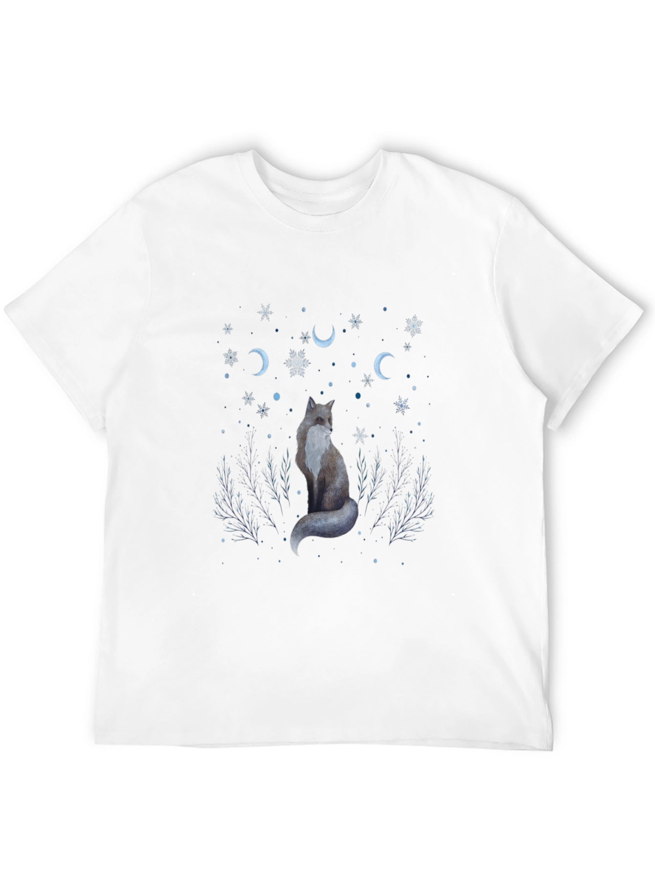 Mystic Fox Graphic Tee - Black Cotton T-Shirt