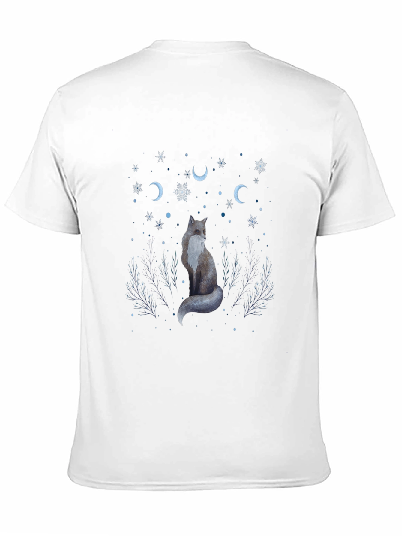 Mystic Fox Graphic Tee - Black Cotton T-Shirt