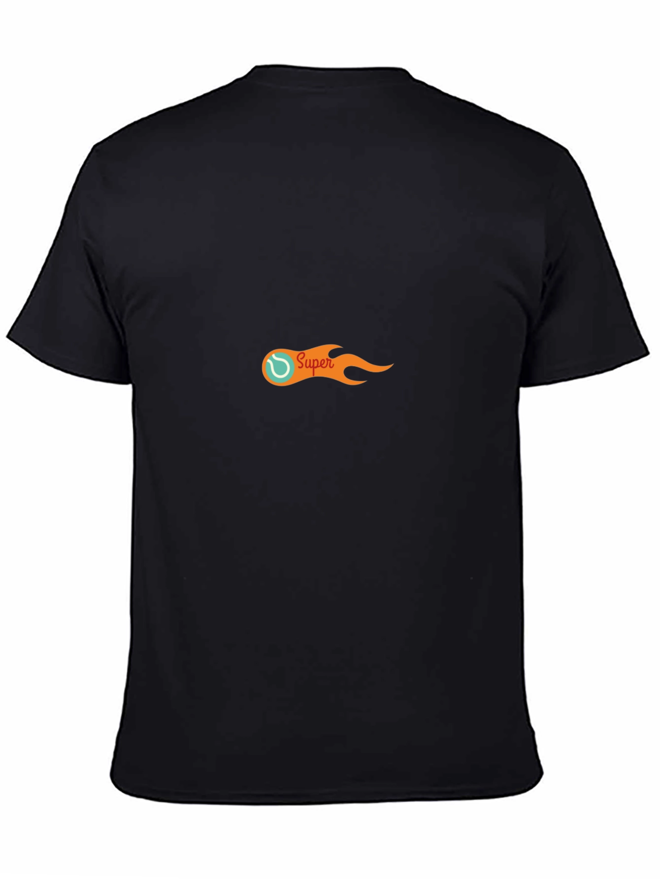 Super Tennis Ball Flame Graphic T-Shirt