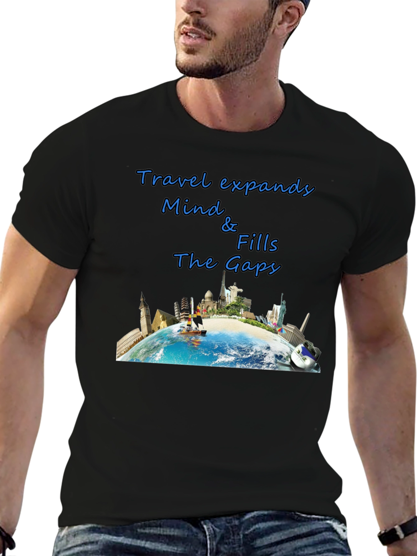 Travel-Themed Graphic T-Shirt