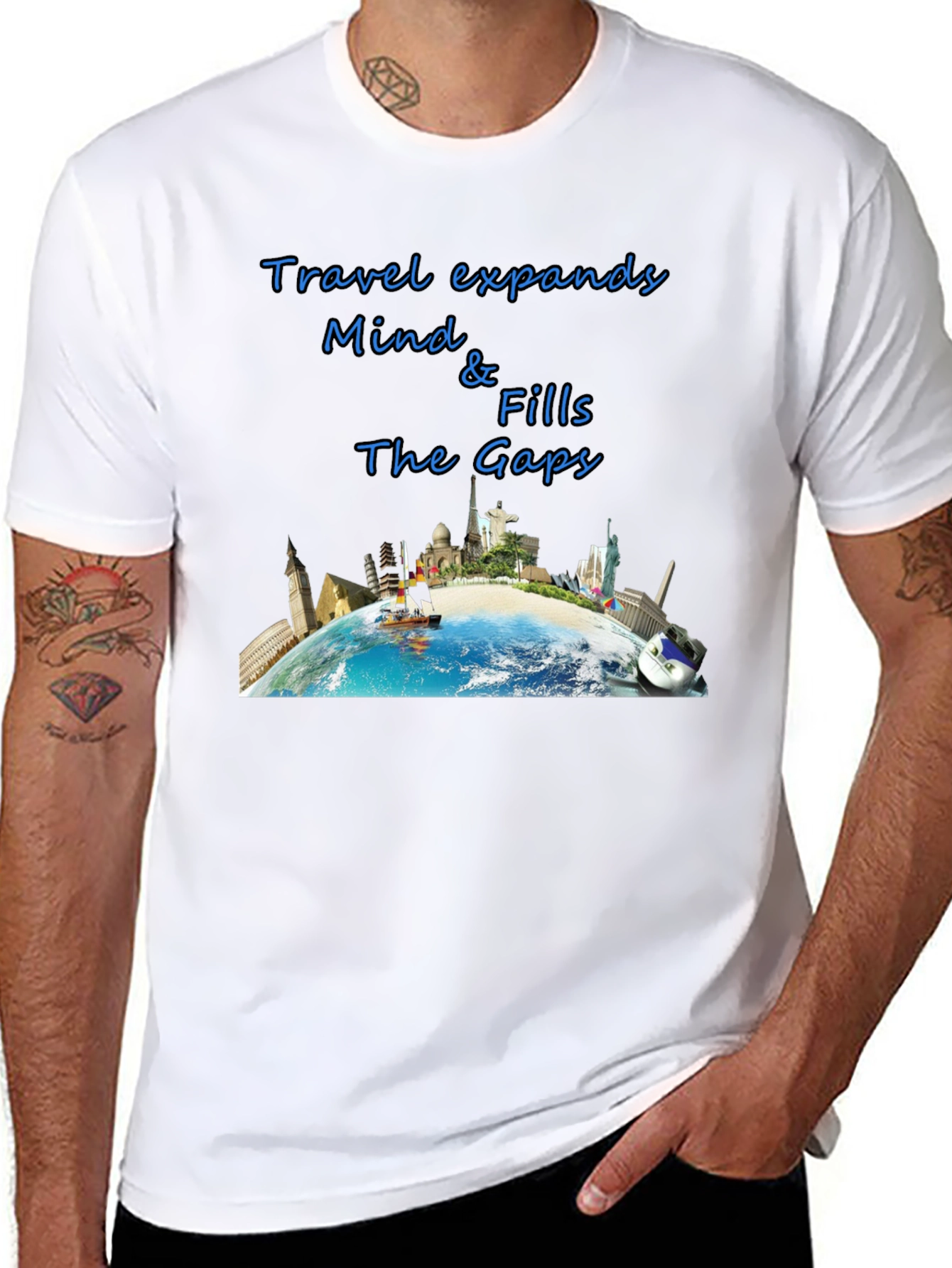 Travel-Themed Graphic T-Shirt