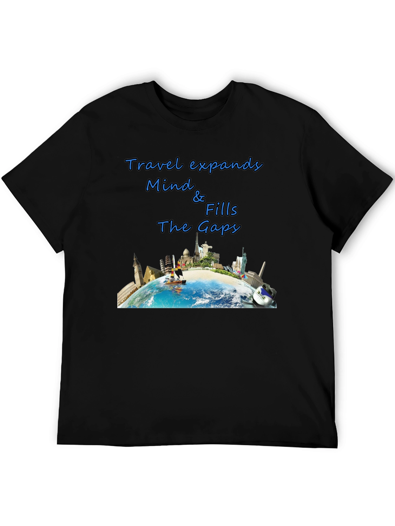 Travel-Themed Graphic T-Shirt