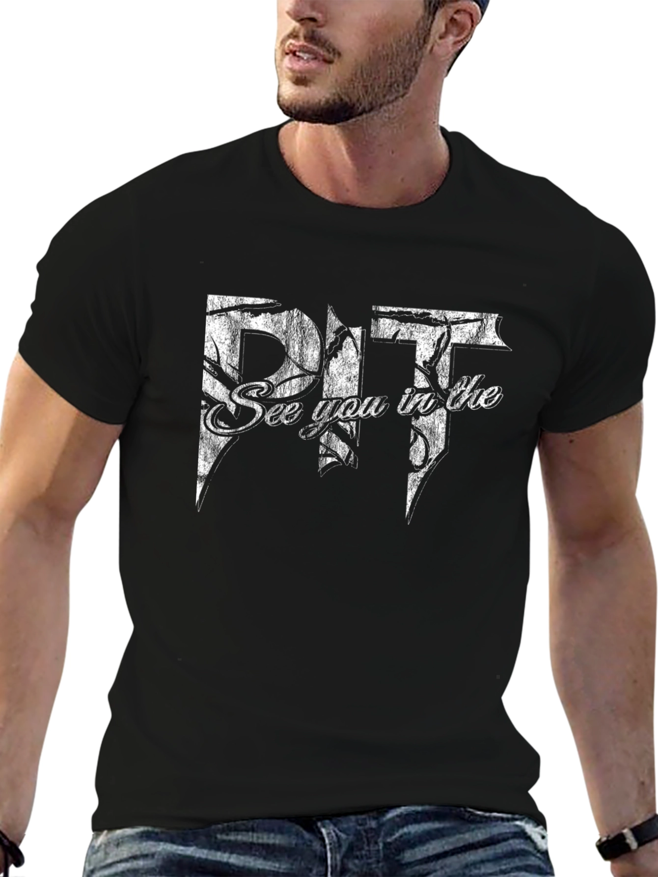 See You in the Pit Black Graphic Tee