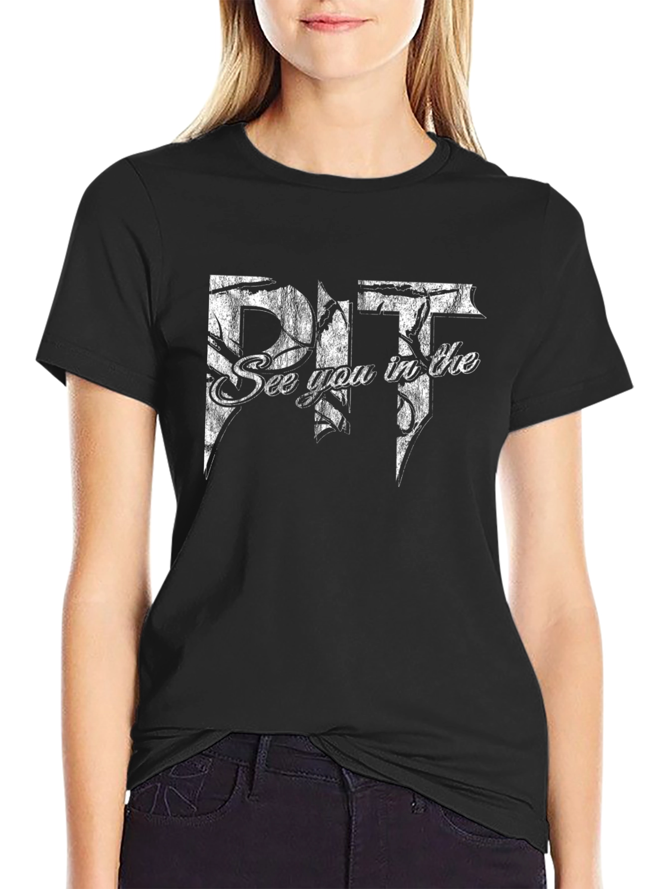 See You in the Pit Black Graphic Tee