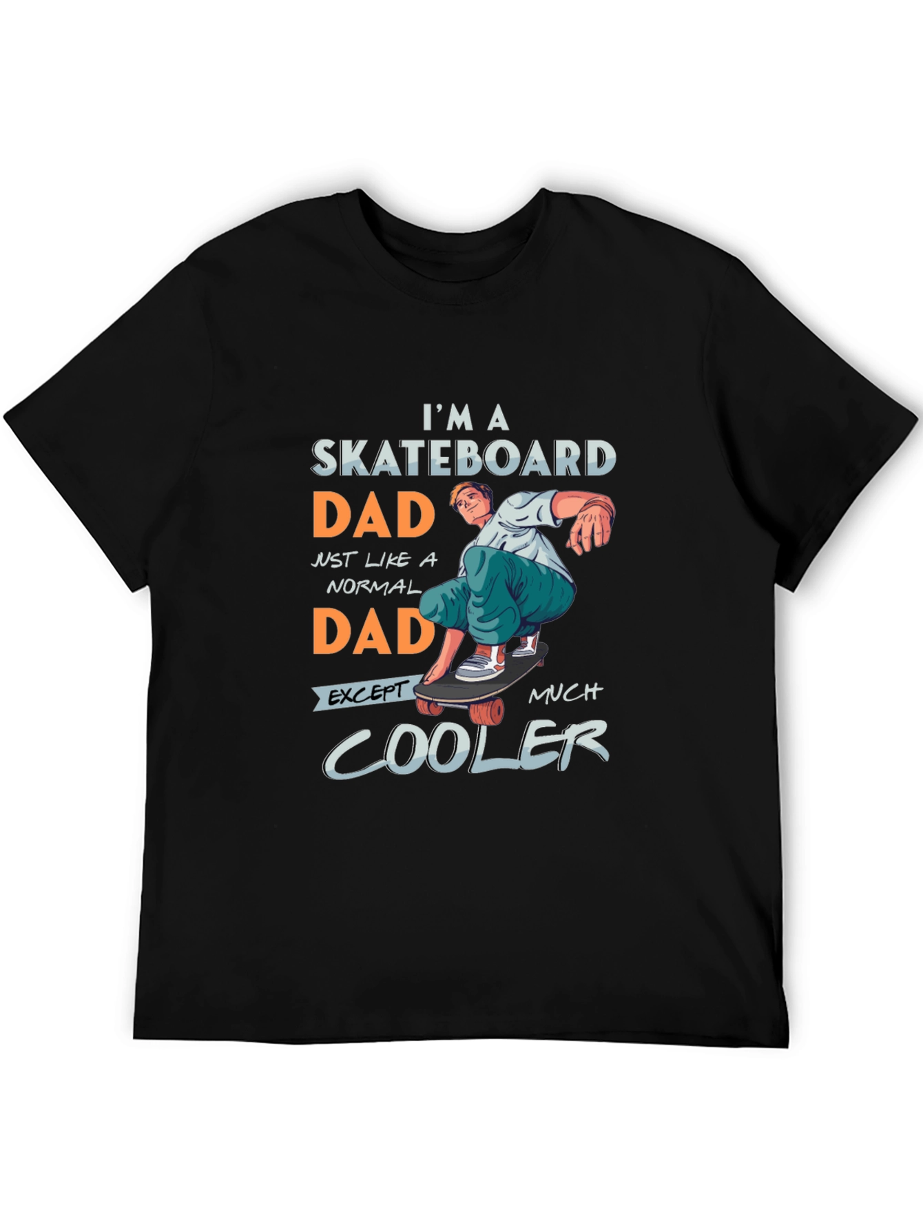Skateboard Dad Graphic Tee - Cool Dad Style